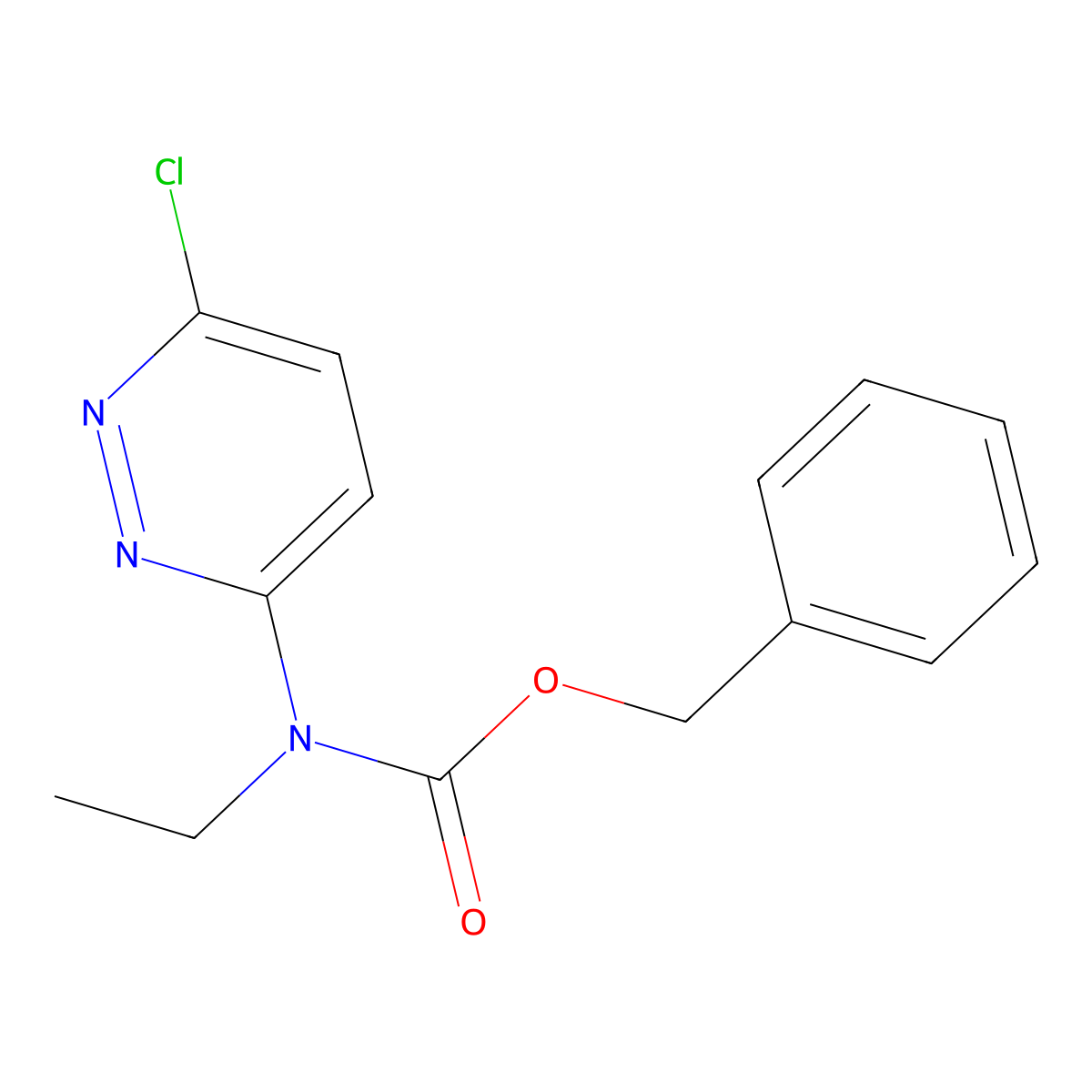 benzyl N-(6-chloropyridazin-3-yl)-N-ethylcarbamate molecular structure, CAS 2680825-26-5
