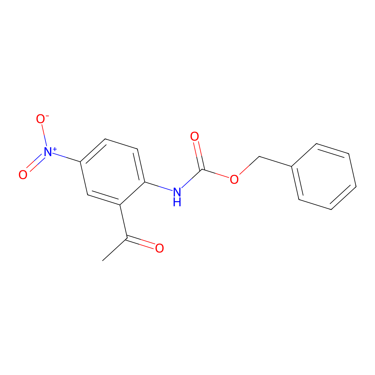 benzyl N-(2-acetyl-4-nitrophenyl)carbamate molecular structure, CAS 2680825-64-1
