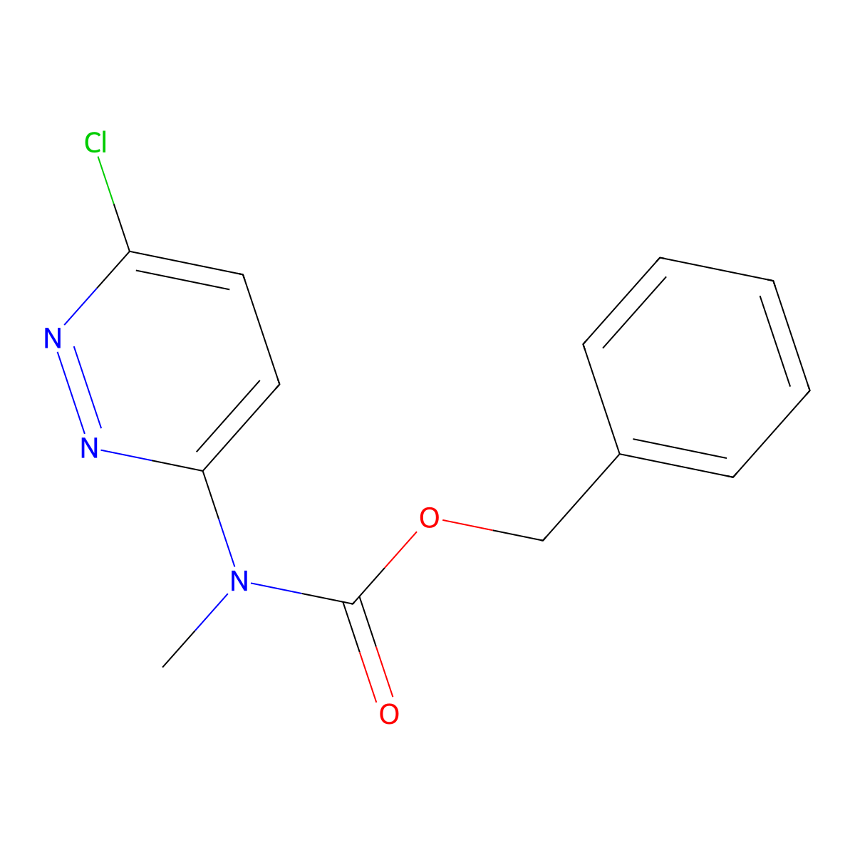 benzyl N-(6-chloropyridazin-3-yl)-N-methylcarbamate molecular structure, CAS 2680826-44-0