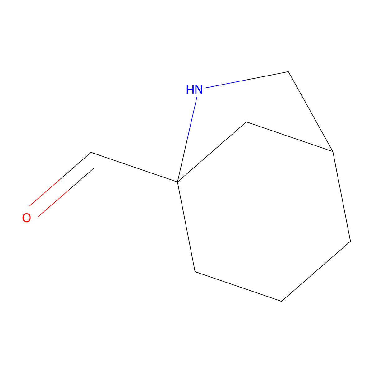 6-Azabicyclo[3.2.1]octane-5-carbaldehyde molecular structure, CAS 2680827-28-3
