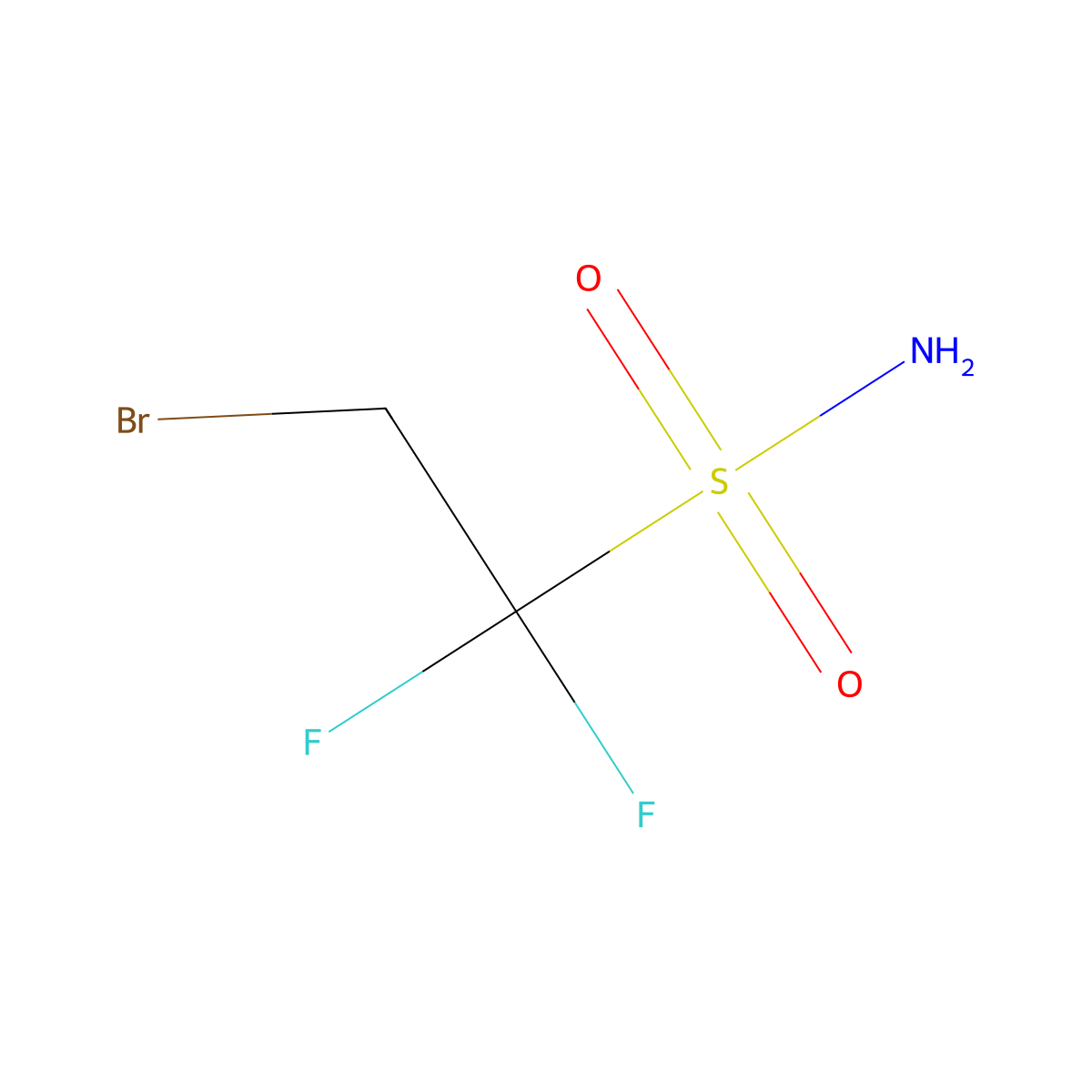 2-Bromo-1,1-difluoroethane-1-sulfonamide molecular structure, CAS 2680827-42-1