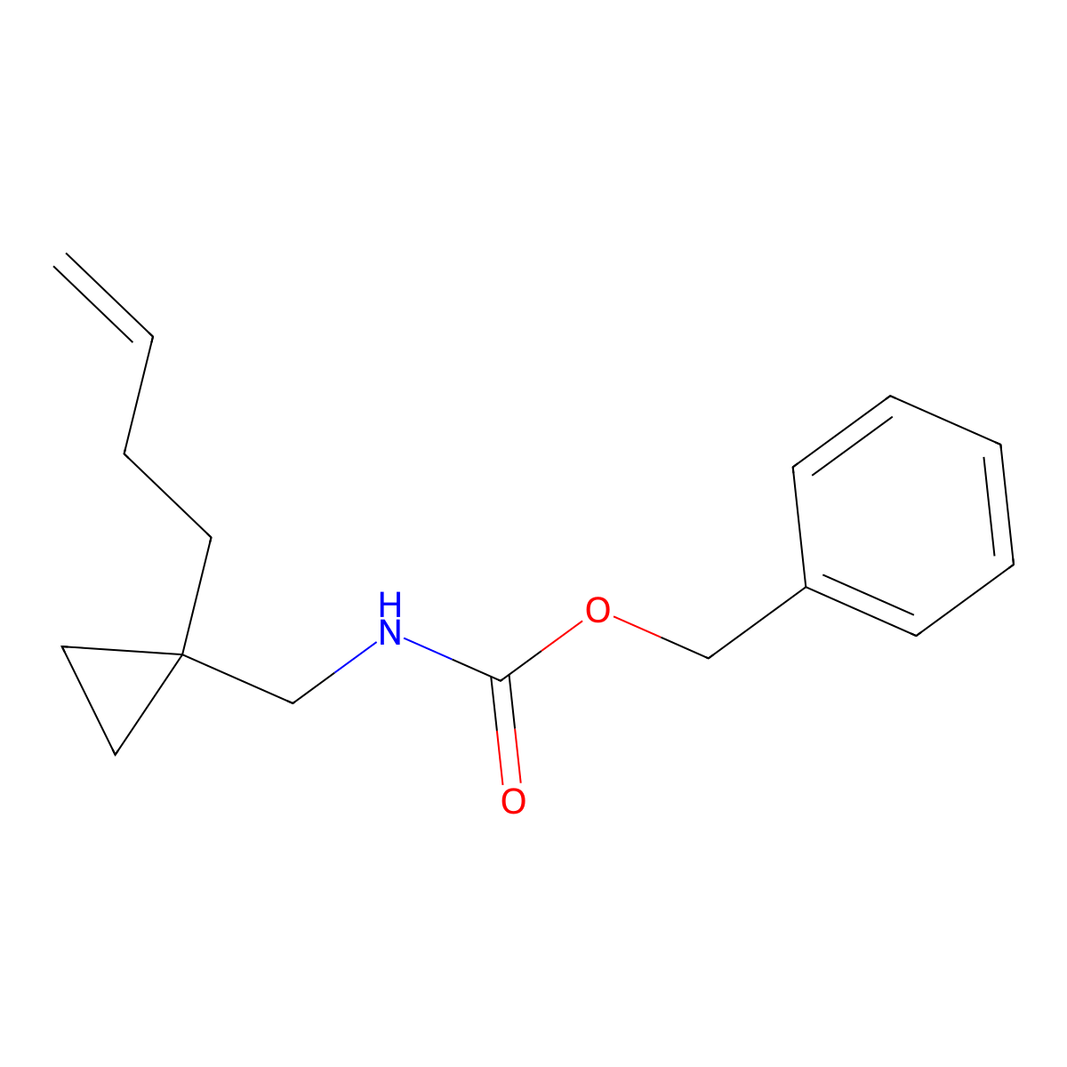 benzyl N-{[1-(but-3-en-1-yl)cyclopropyl]methyl}carbamate molecular structure, CAS 2680828-15-1