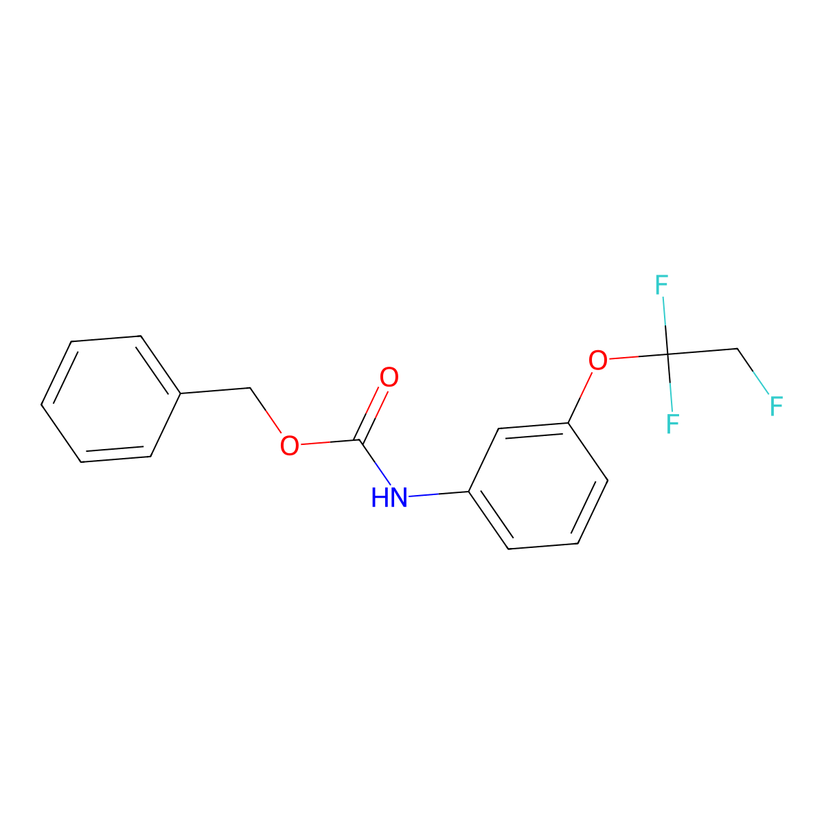 benzyl N-[3-(1,1,2-trifluoroethoxy)phenyl]carbamate molecular structure, CAS 2680828-23-1