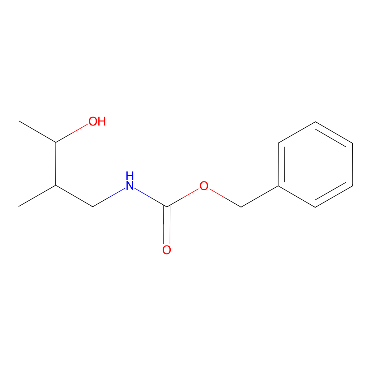 benzyl N-(3-hydroxy-2-methylbutyl)carbamate molecular structure, CAS 2680828-33-3