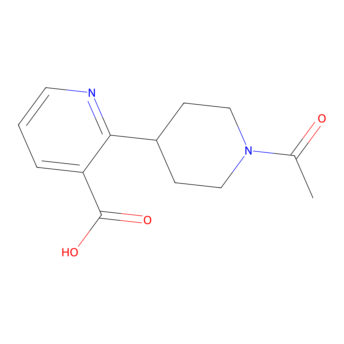 2-(1-Acetylpiperidin-4-yl)pyridine-3-carboxylic acid molecular structure, CAS 2680828-58-2