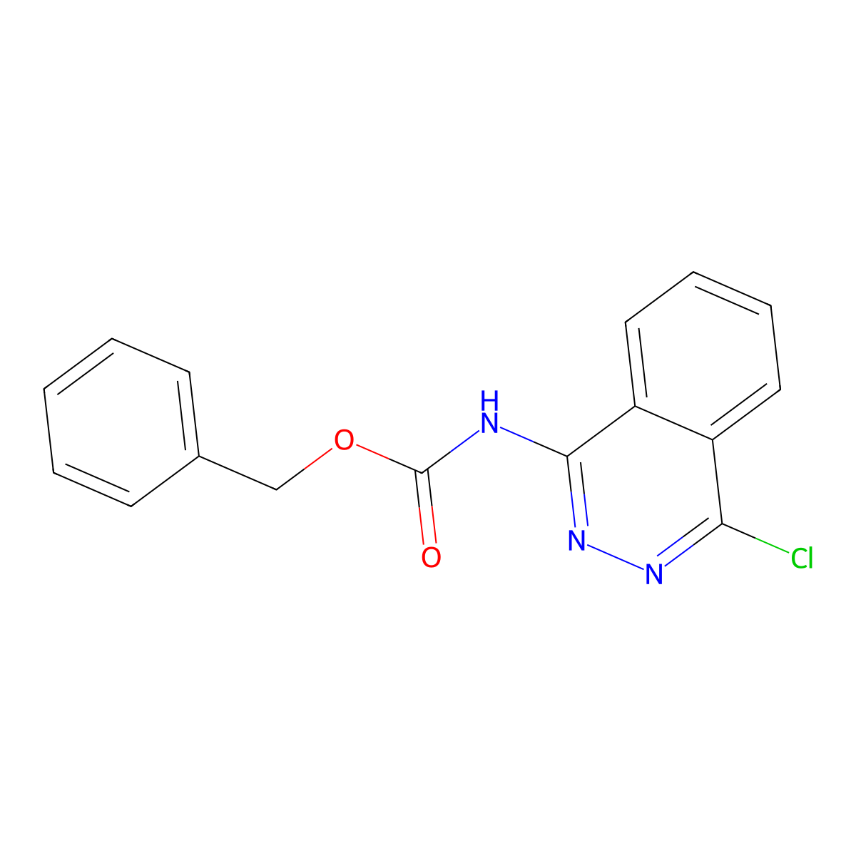 benzyl N-(4-chlorophthalazin-1-yl)carbamate molecular structure, CAS 2680828-88-8