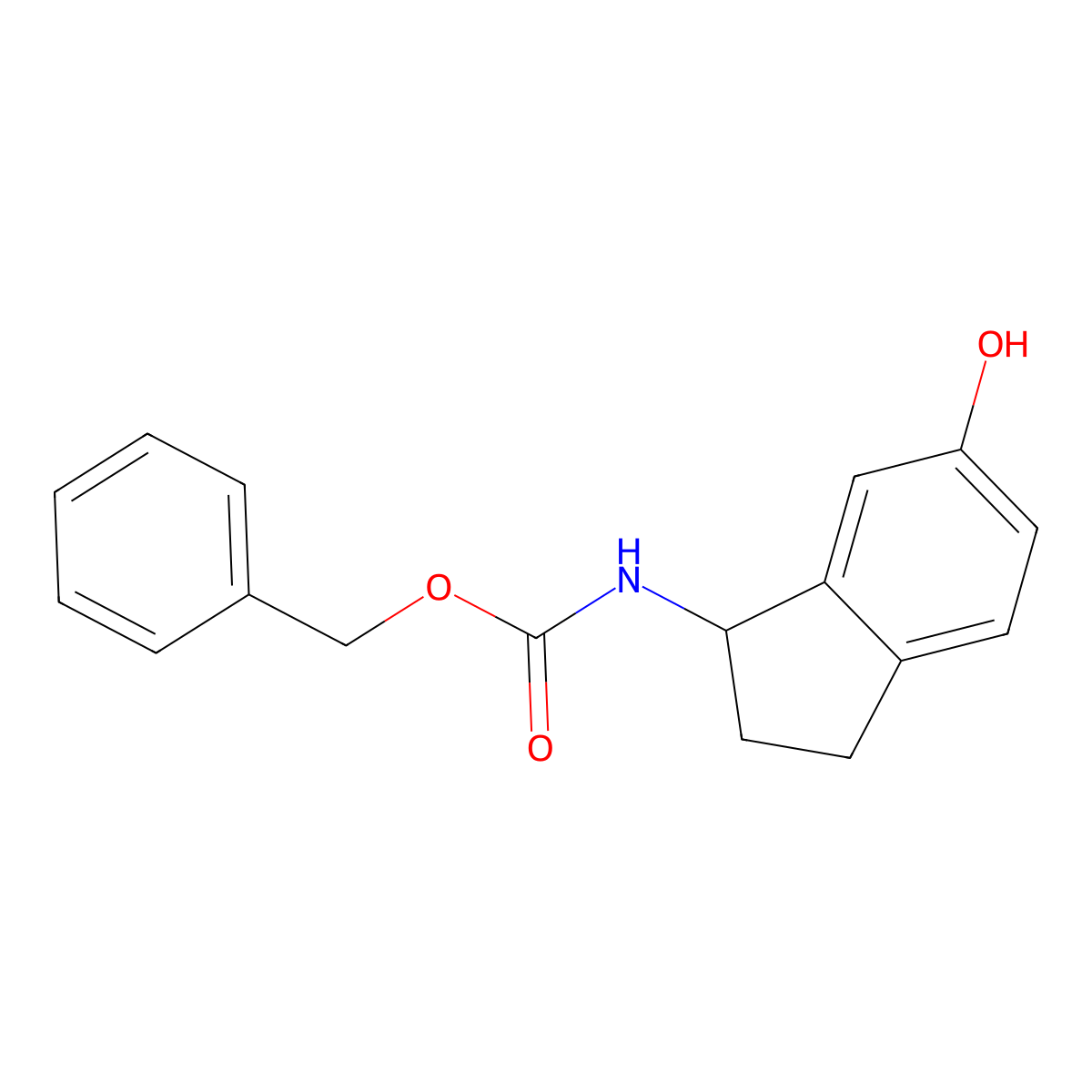 benzyl N-(6-hydroxy-2,3-dihydro-1H-inden-1-yl)carbamate molecular structure, CAS 2680829-07-4