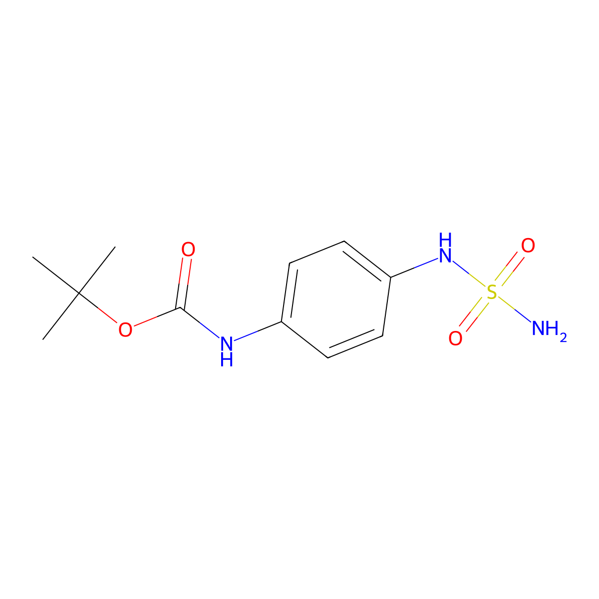 tert-butyl N-[4-(sulfamoylamino)phenyl]carbamate molecular structure, CAS 2680830-29-7