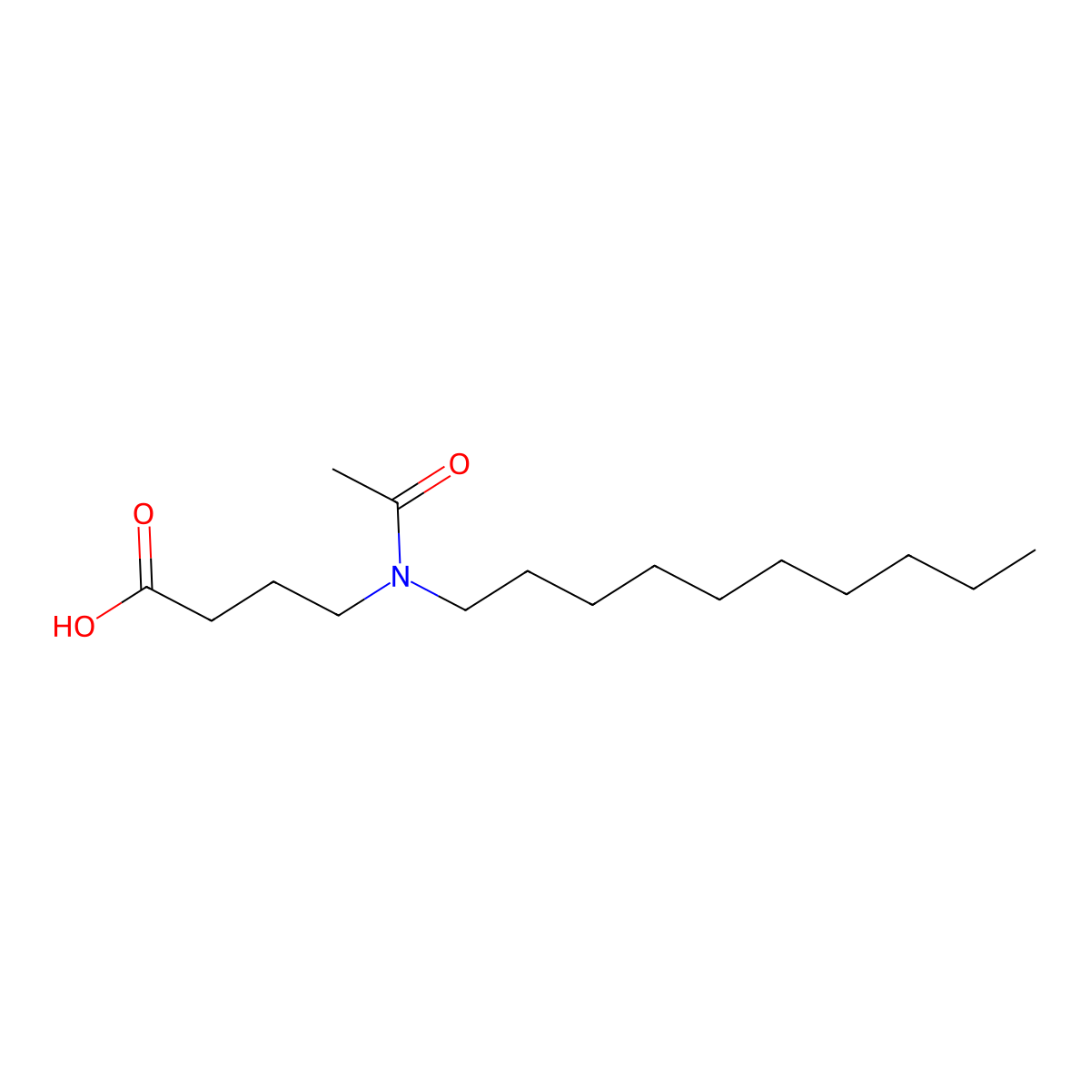 4-(N-decylacetamido)butanoic acid molecular structure, CAS 2680830-69-5