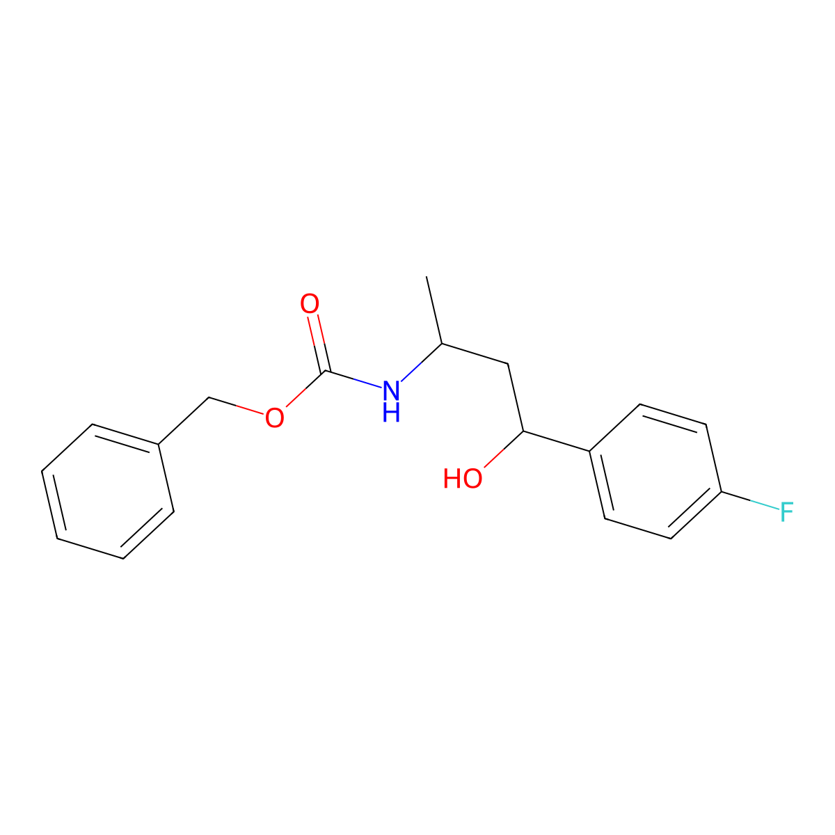 benzyl N-[4-(4-fluorophenyl)-4-hydroxybutan-2-yl]carbamate molecular structure, CAS 2680831-73-4