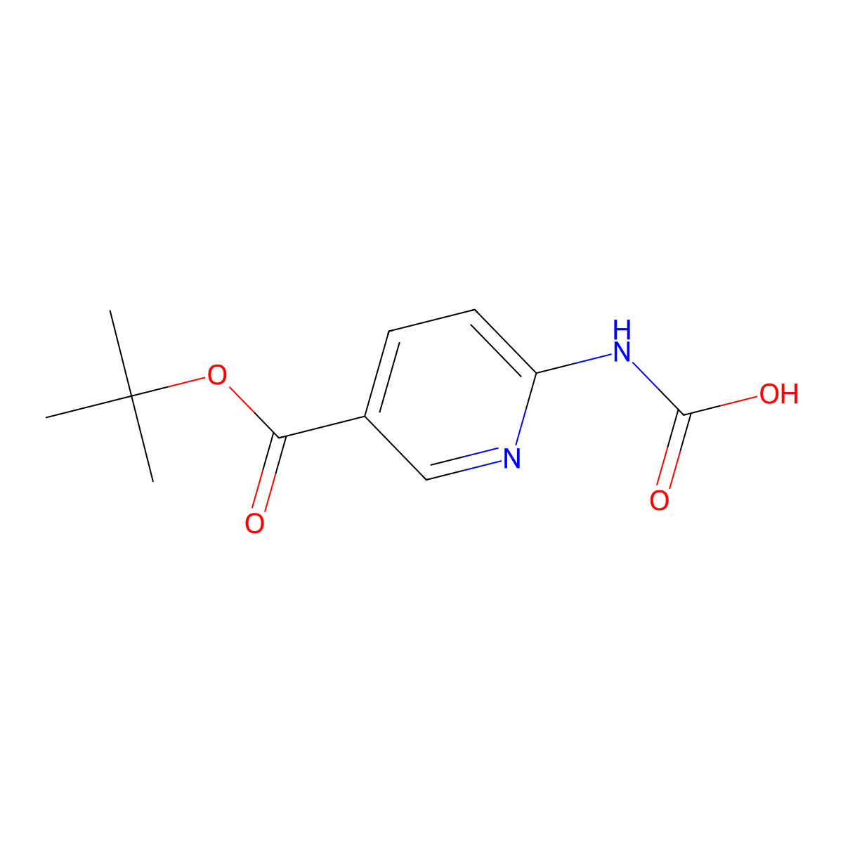 {5-[(Tert-butoxy)carbonyl]pyridin-2-yl}carbamic acid molecular structure, CAS 2680832-68-0