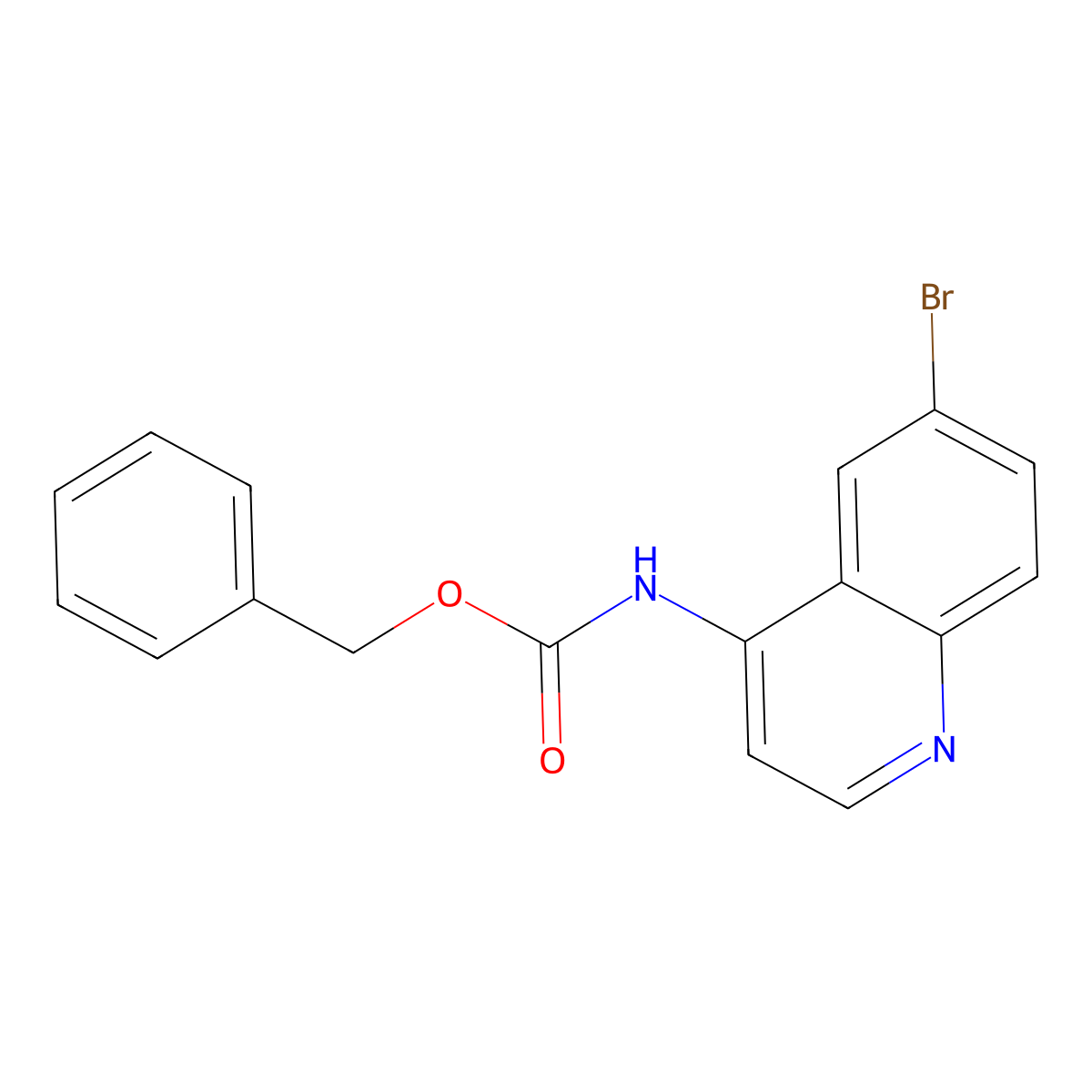 benzyl N-(6-bromoquinolin-4-yl)carbamate molecular structure, CAS 2680832-93-1
