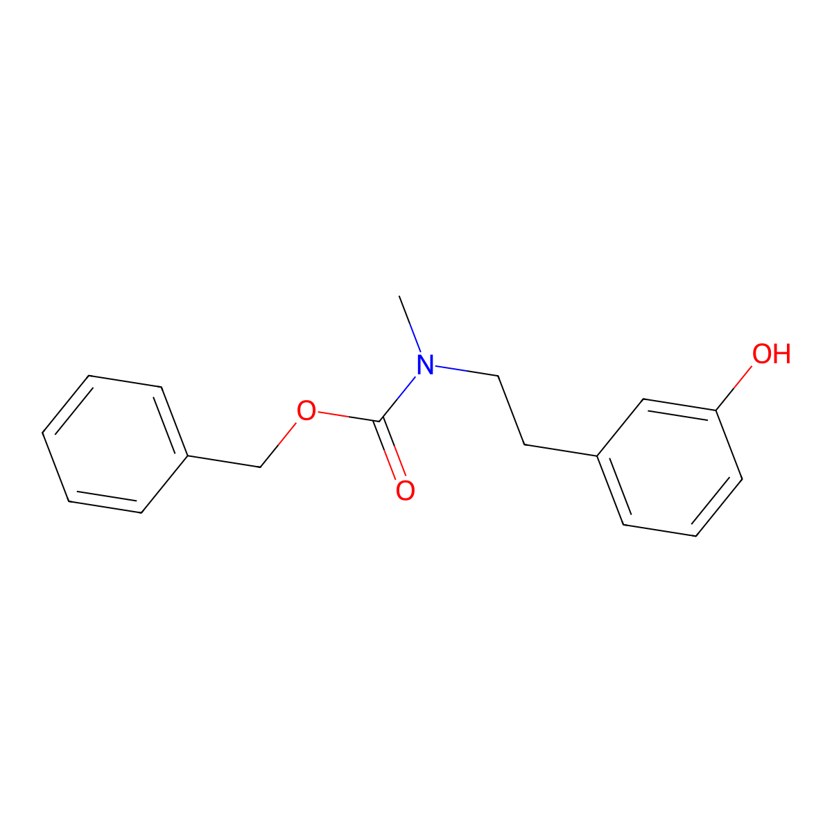 benzyl N-[2-(3-hydroxyphenyl)ethyl]-N-methylcarbamate molecular structure, CAS 2680833-02-5