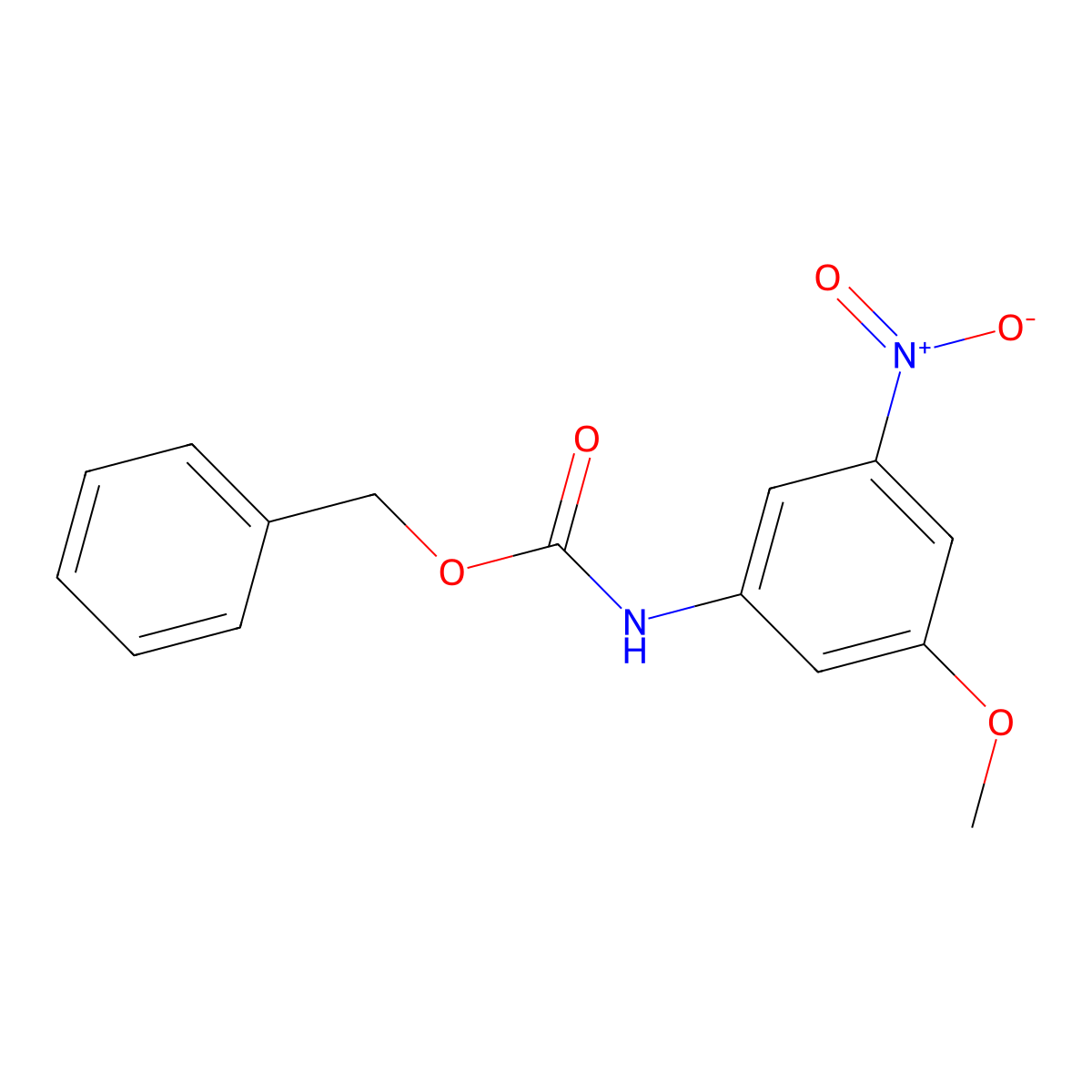 benzyl N-(3-methoxy-5-nitrophenyl)carbamate molecular structure, CAS 2680833-85-4