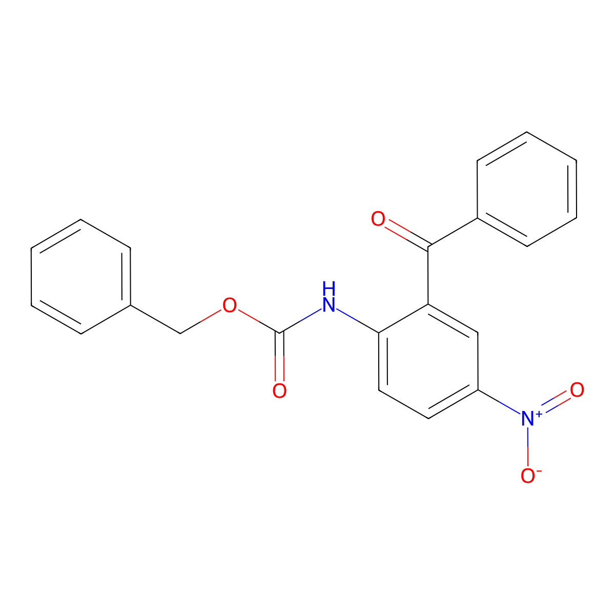 benzyl N-(2-benzoyl-4-nitrophenyl)carbamate molecular structure, CAS 2680834-17-5