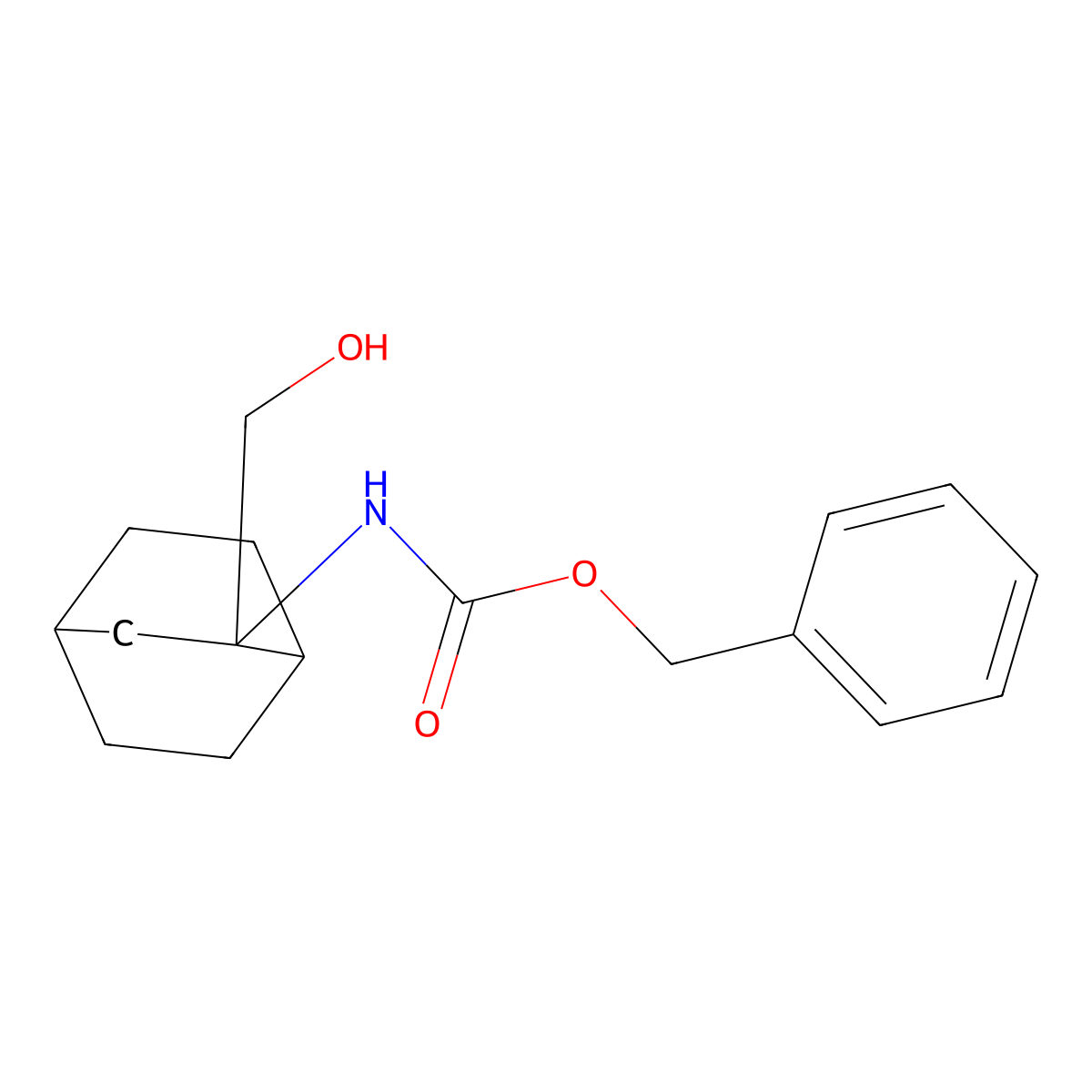 benzyl N-[2-(hydroxymethyl)bicyclo[2.2.2]octan-2-yl]carbamate molecular structure, CAS 2680834-91-5