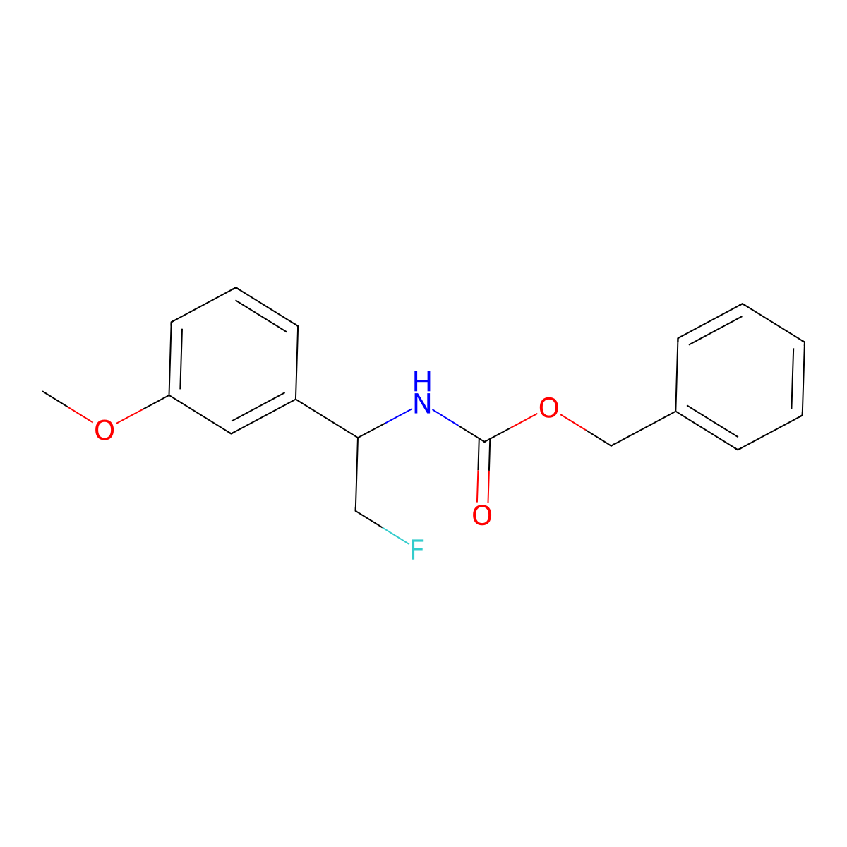 benzyl N-[2-fluoro-1-(3-methoxyphenyl)ethyl]carbamate molecular structure, CAS 2680834-94-8