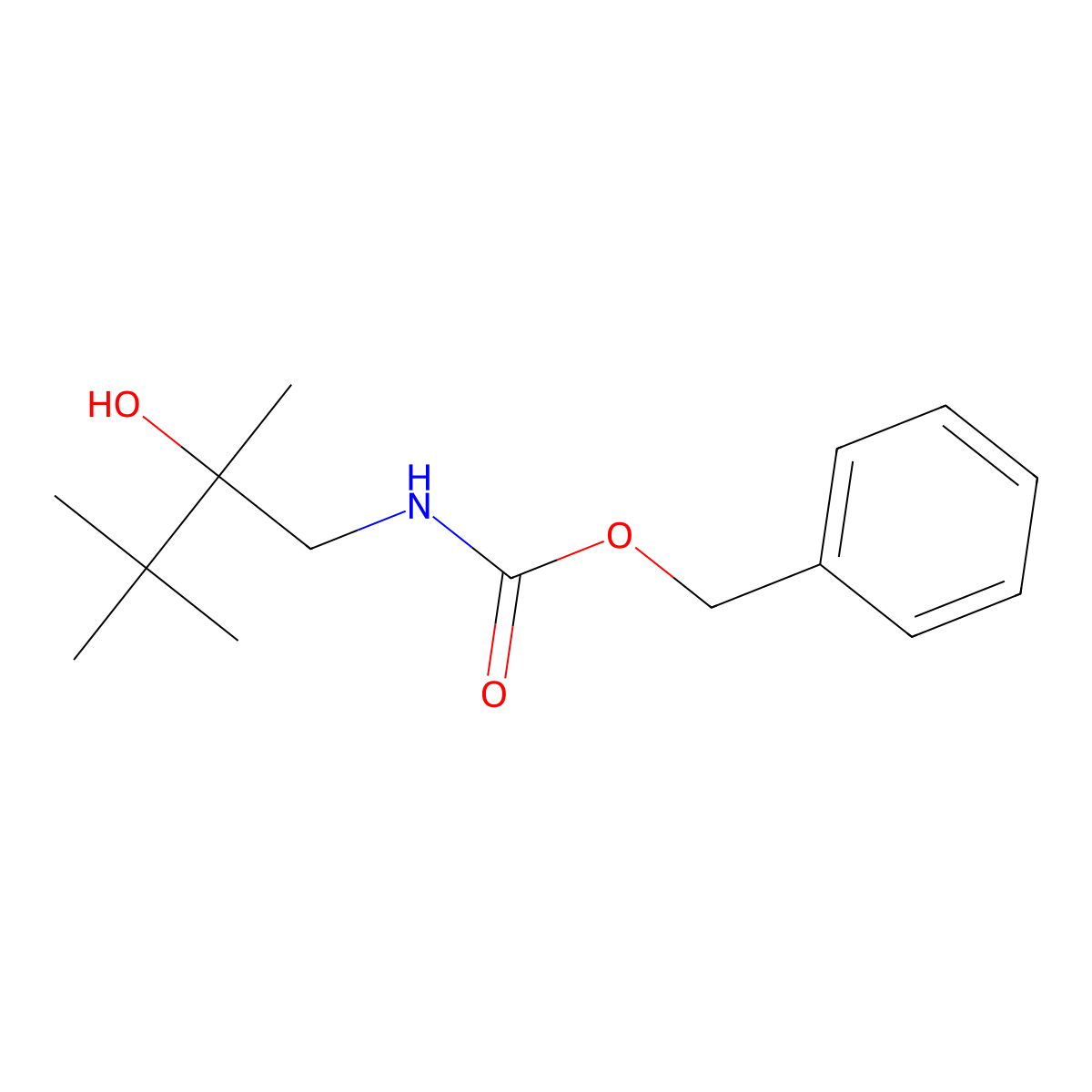 benzyl N-(2-hydroxy-2,3,3-trimethylbutyl)carbamate molecular structure, CAS 2680836-51-3