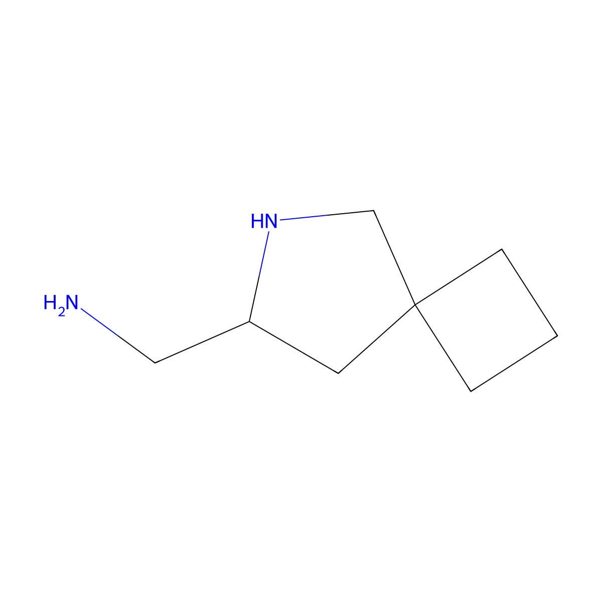 {6-Azaspiro[3.4]octan-7-yl}methanamine molecular structure, CAS 2680836-55-7