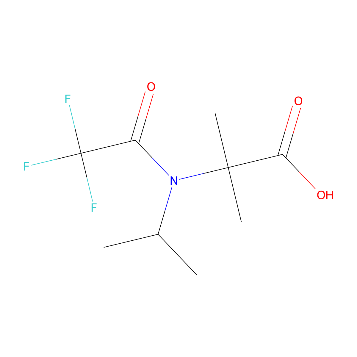 2-methyl-2-[2,2,2-trifluoro-N-(propan-2-yl)acetamido]propanoic acid molecular structure, CAS 2680836-63-7