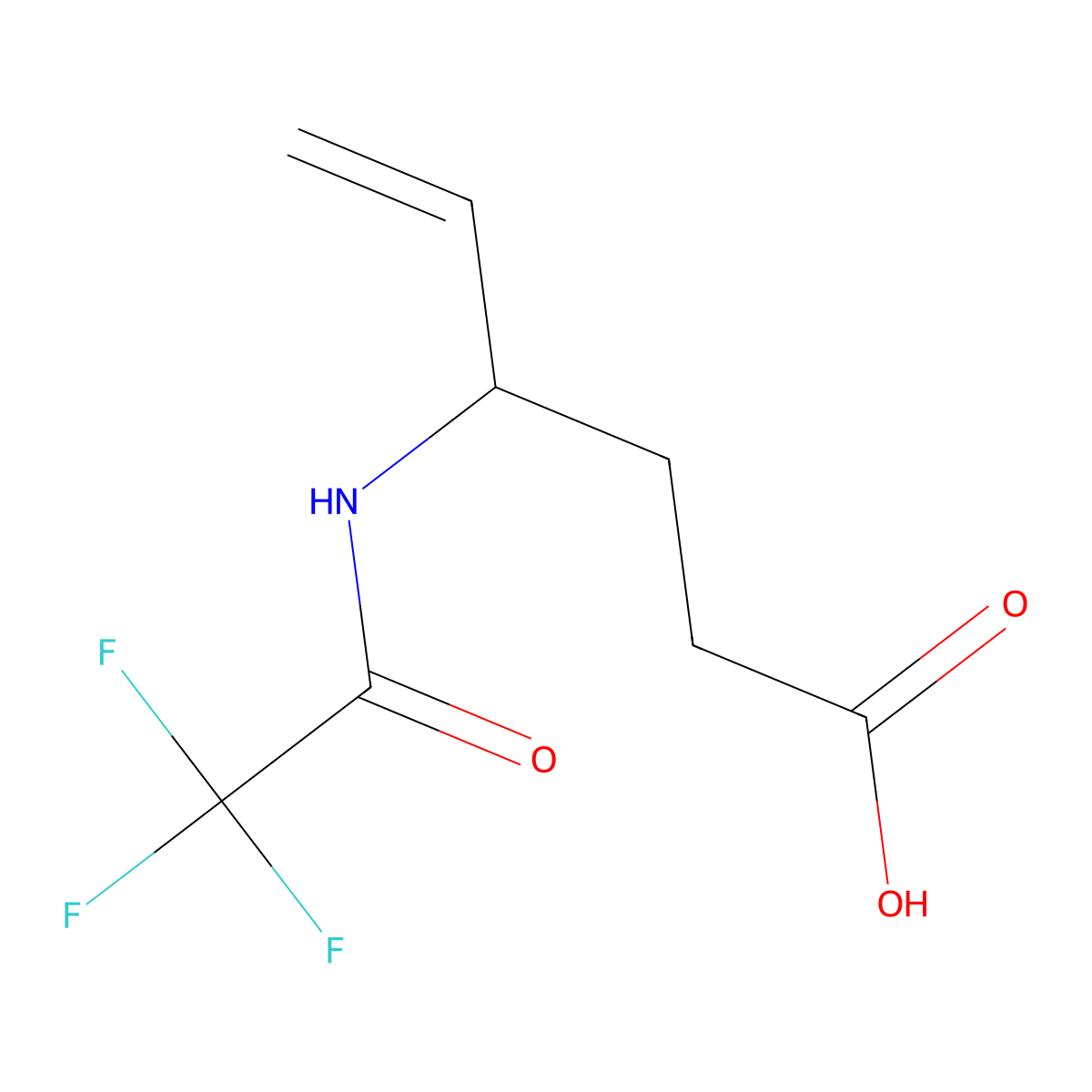 4-(Trifluoroacetamido)hex-5-enoic acid molecular structure, CAS 2680836-75-1