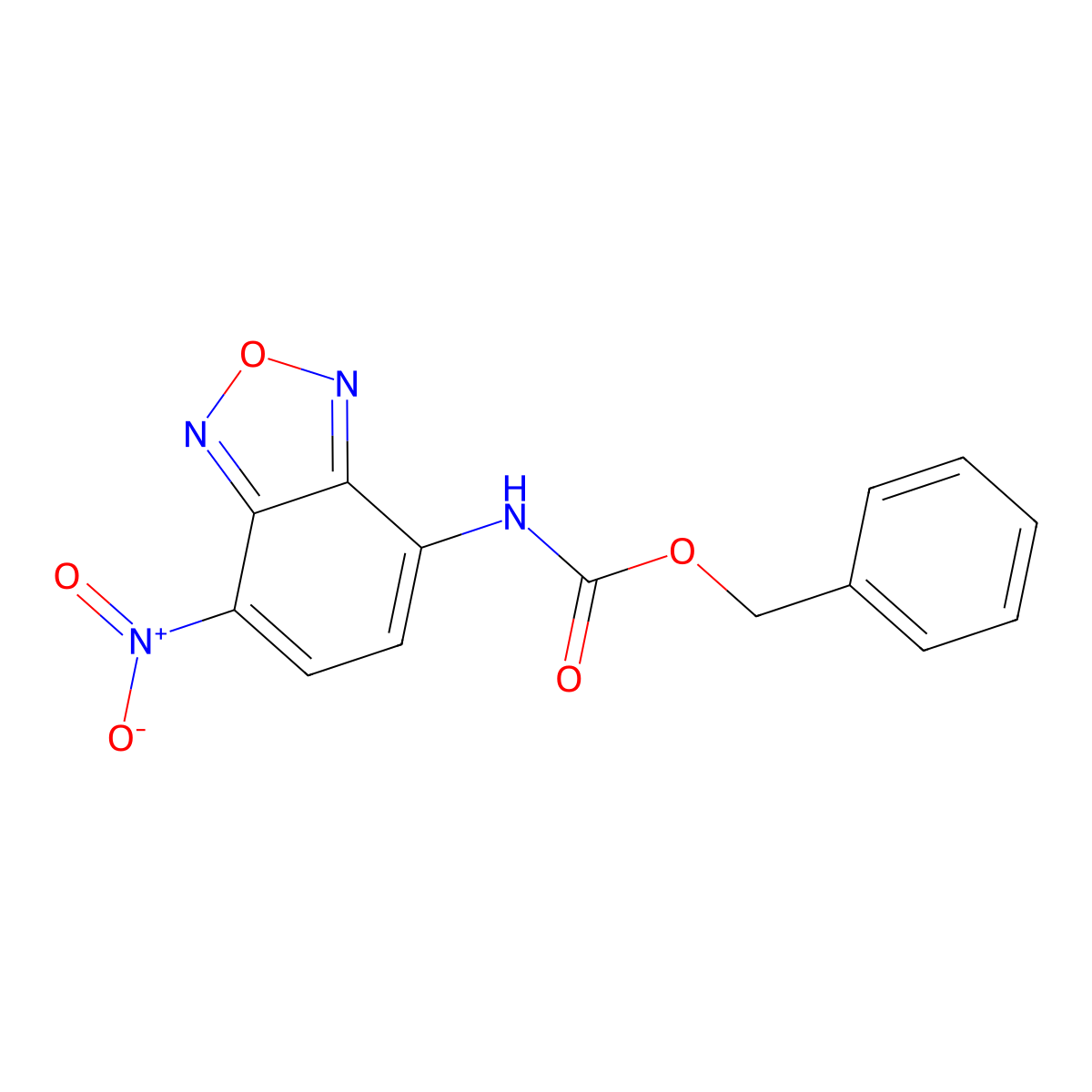 benzyl N-(7-nitro-2,1,3-benzoxadiazol-4-yl)carbamate molecular structure, CAS 2680837-19-6