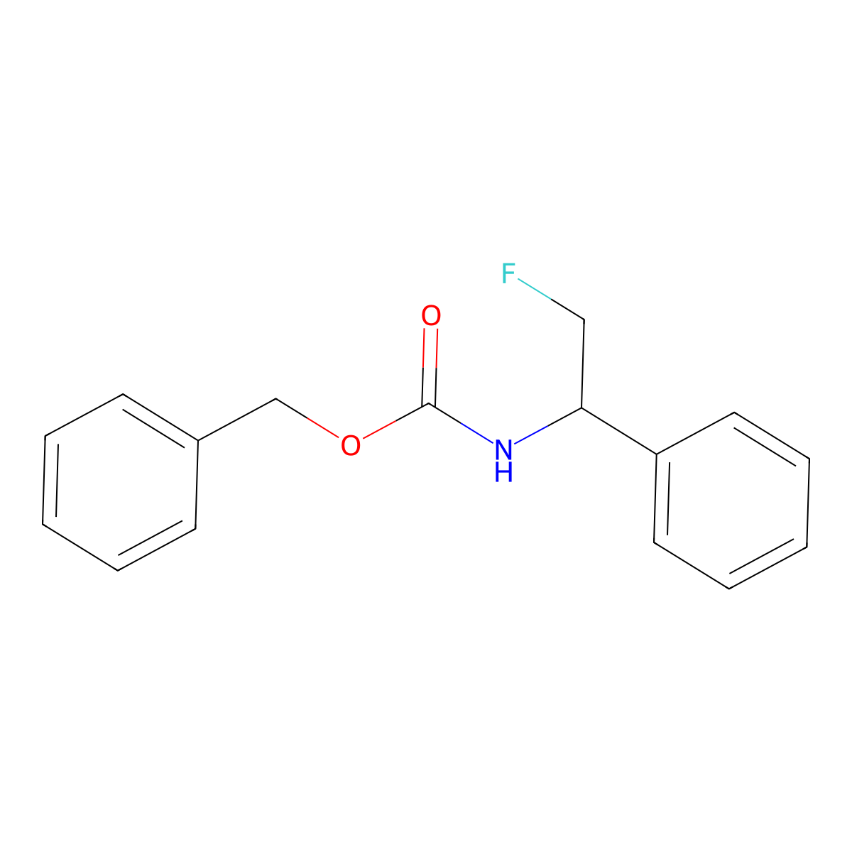 benzyl N-(2-fluoro-1-phenylethyl)carbamate molecular structure, CAS 2680837-37-8