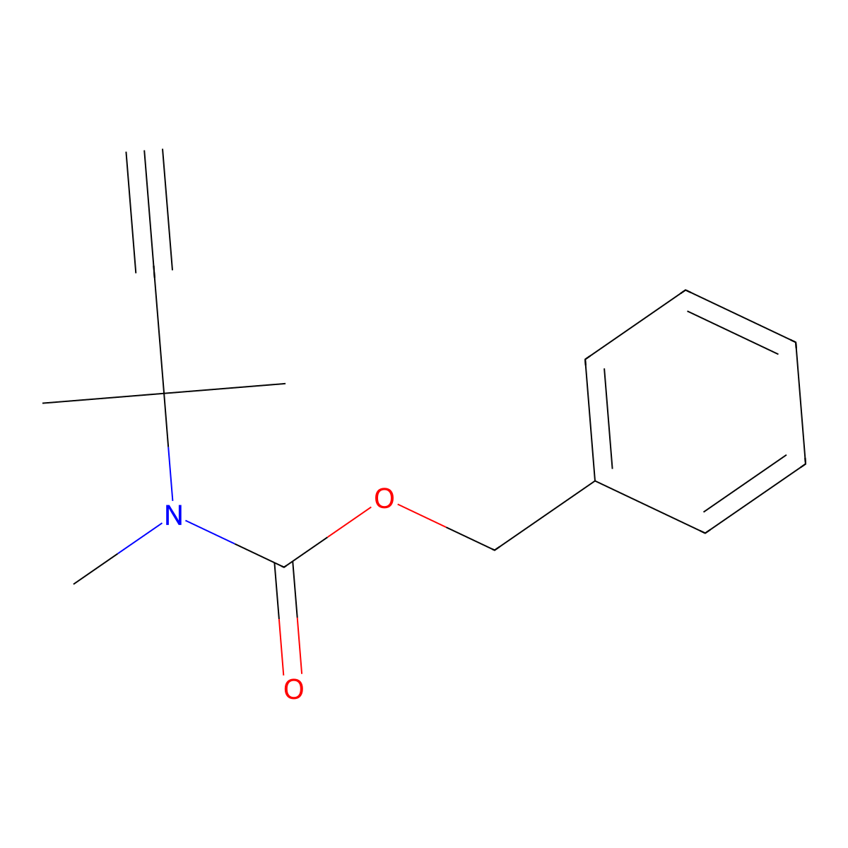 benzyl N-methyl-N-(2-methylbut-3-yn-2-yl)carbamate molecular structure, CAS 2680837-79-8