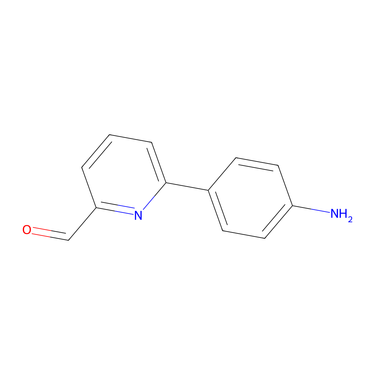 6-(4-Aminophenyl)pyridine-2-carbaldehyde molecular structure, CAS 2680838-40-6
