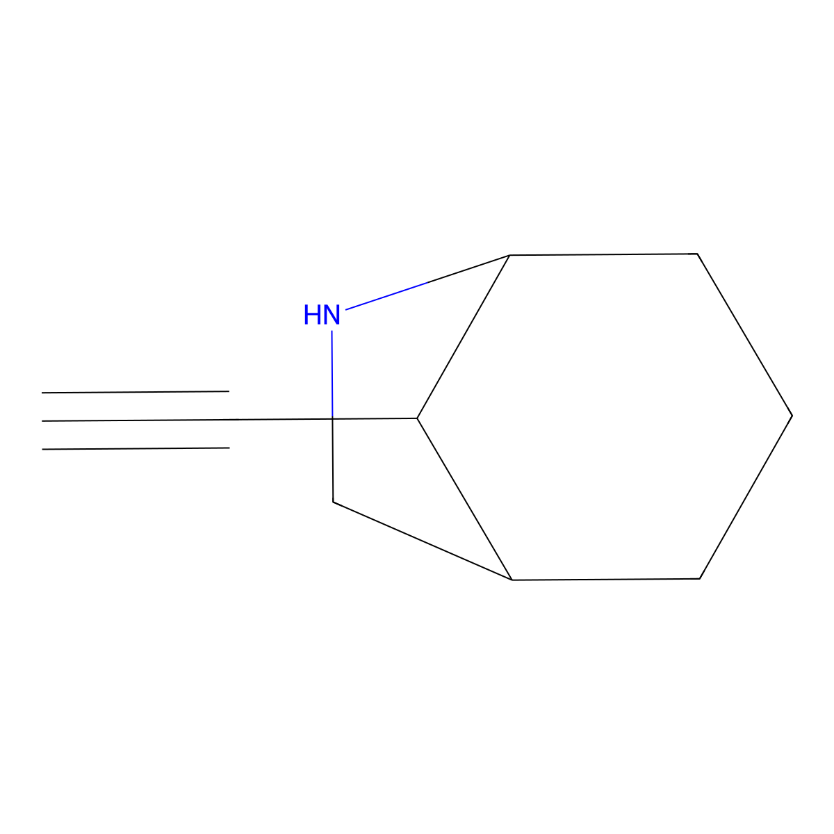 8-Ethynyl-6-azabicyclo[3.2.1]octane molecular structure, CAS 2680838-51-9