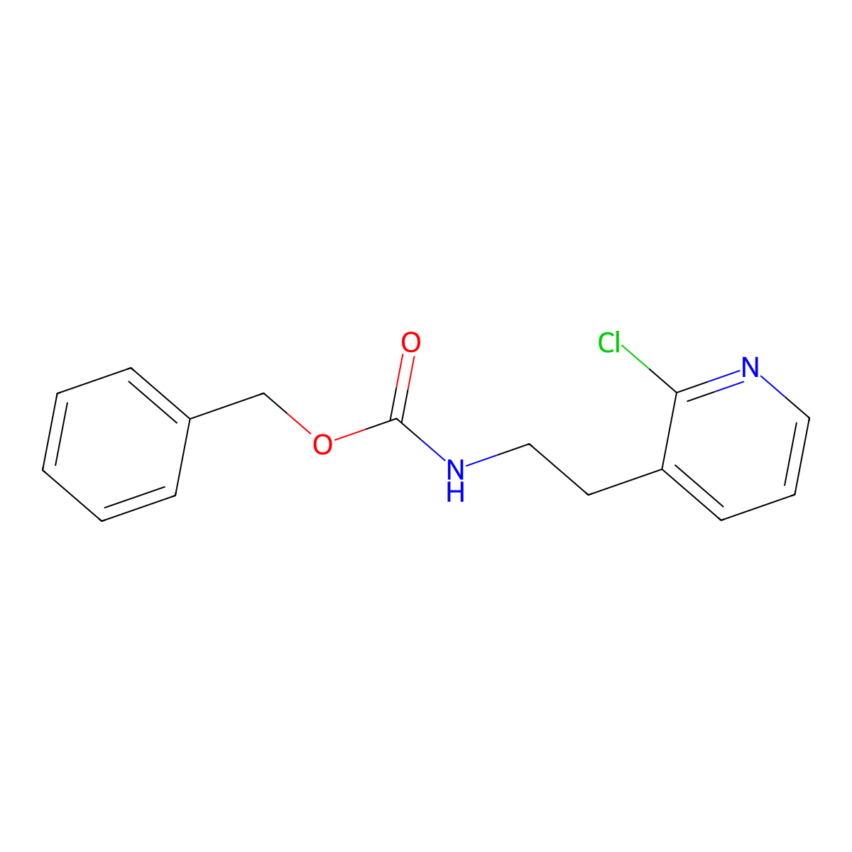 benzyl N-[2-(2-chloropyridin-3-yl)ethyl]carbamate molecular structure, CAS 2680840-28-0