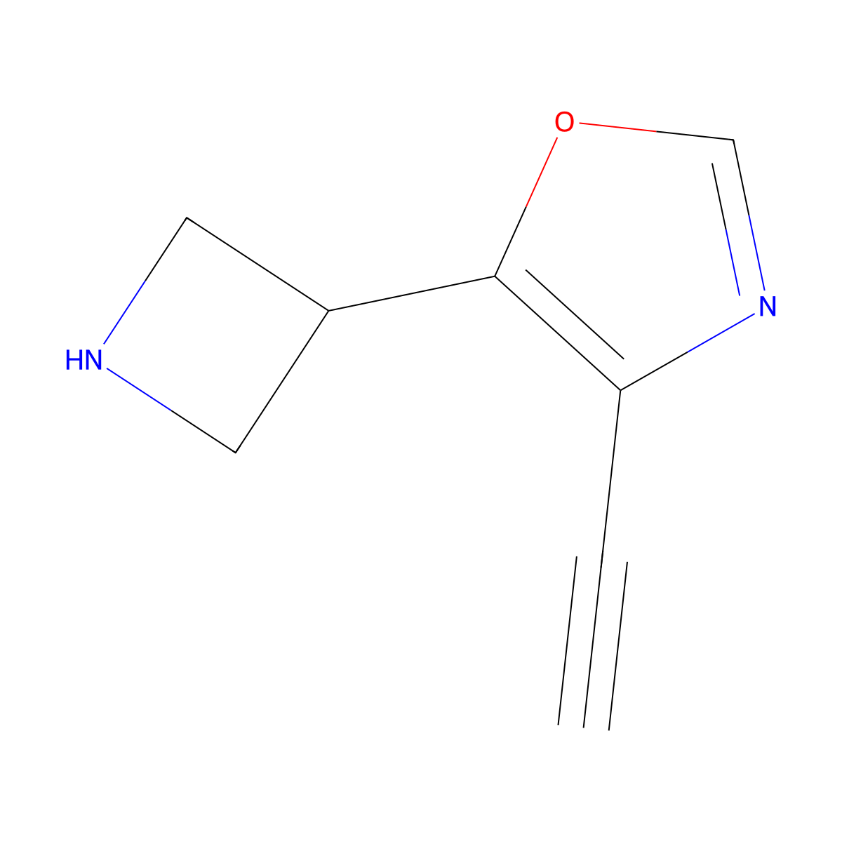 5-(Azetidin-3-yl)-4-ethynyl-1,3-oxazole molecular structure, CAS 2680842-33-3