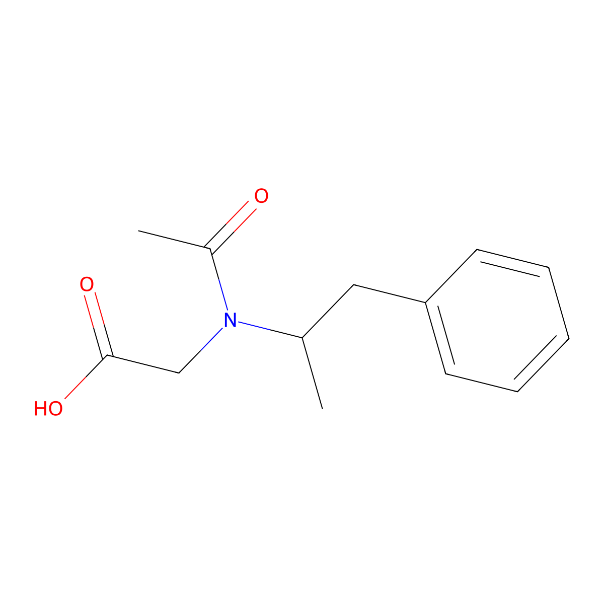2-[N-(1-phenylpropan-2-yl)acetamido]acetic acid molecular structure, CAS 2680843-02-9