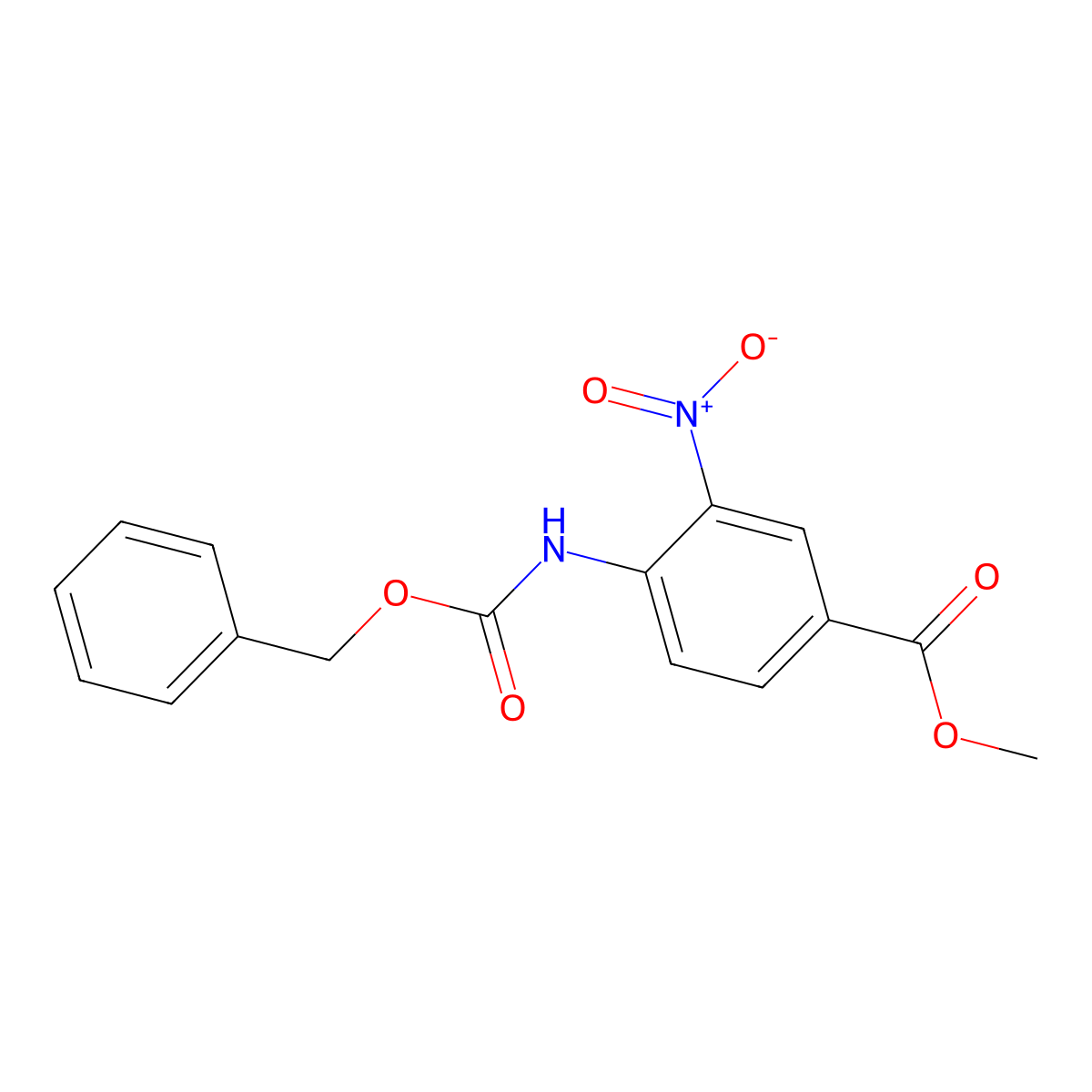 Methyl 4-{[(benzyloxy)carbonyl]amino}-3-nitrobenzoate molecular structure, CAS 2680843-71-2