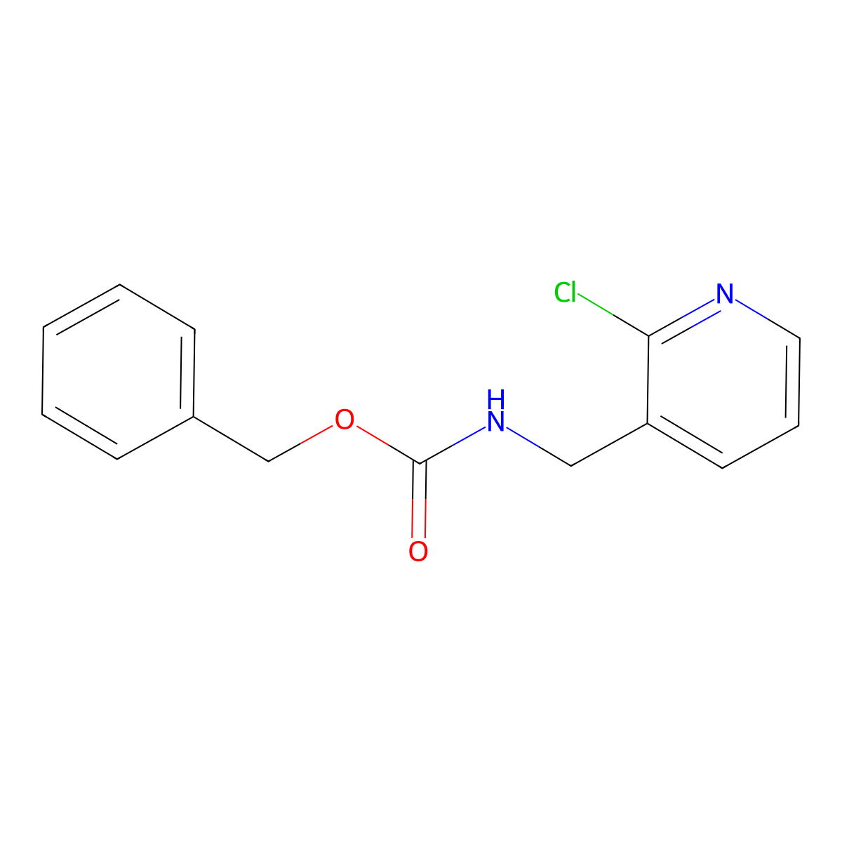benzyl N-[(2-chloropyridin-3-yl)methyl]carbamate molecular structure, CAS 2680844-24-8