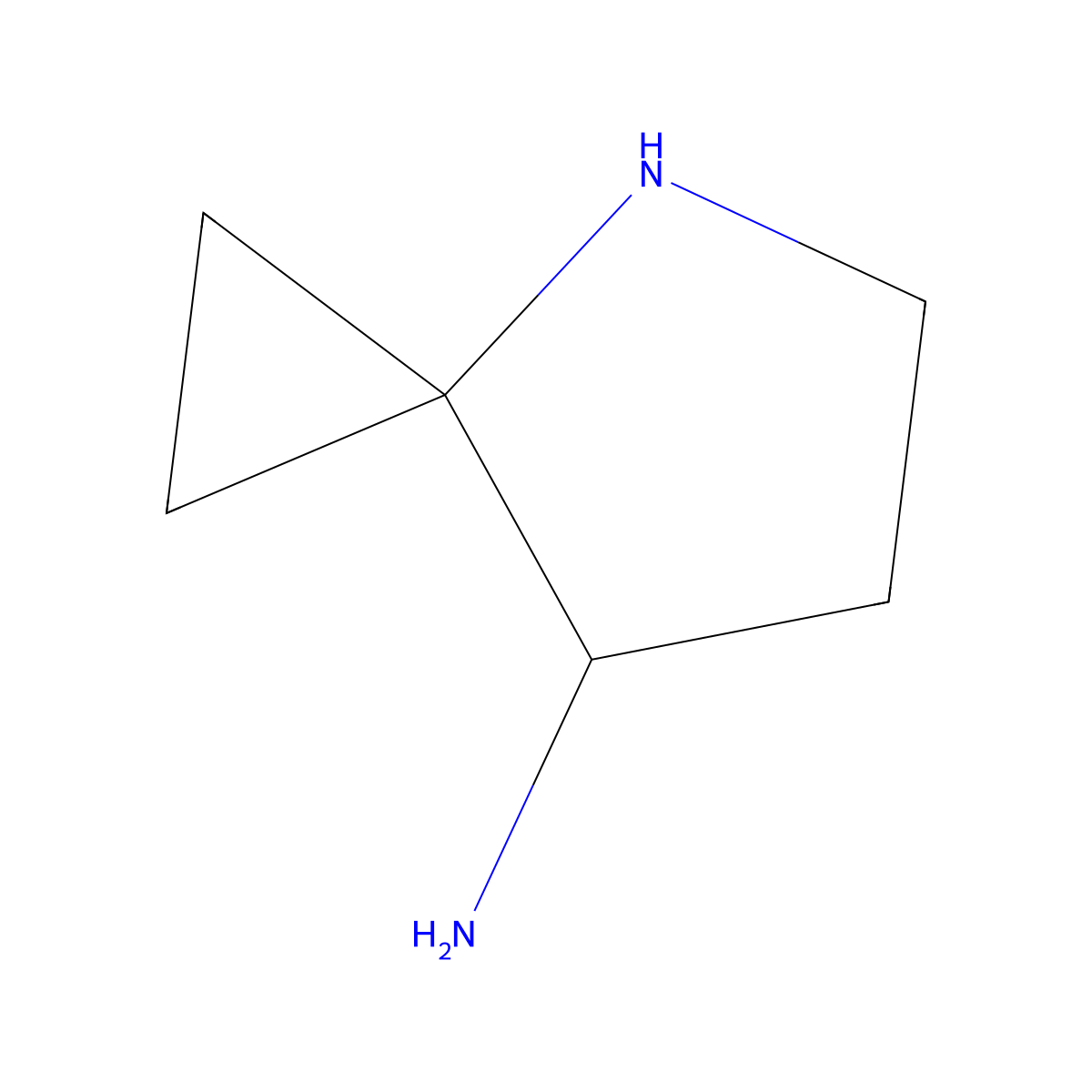 4-Azaspiro[2.4]heptan-7-amine molecular structure, CAS 2680844-61-3