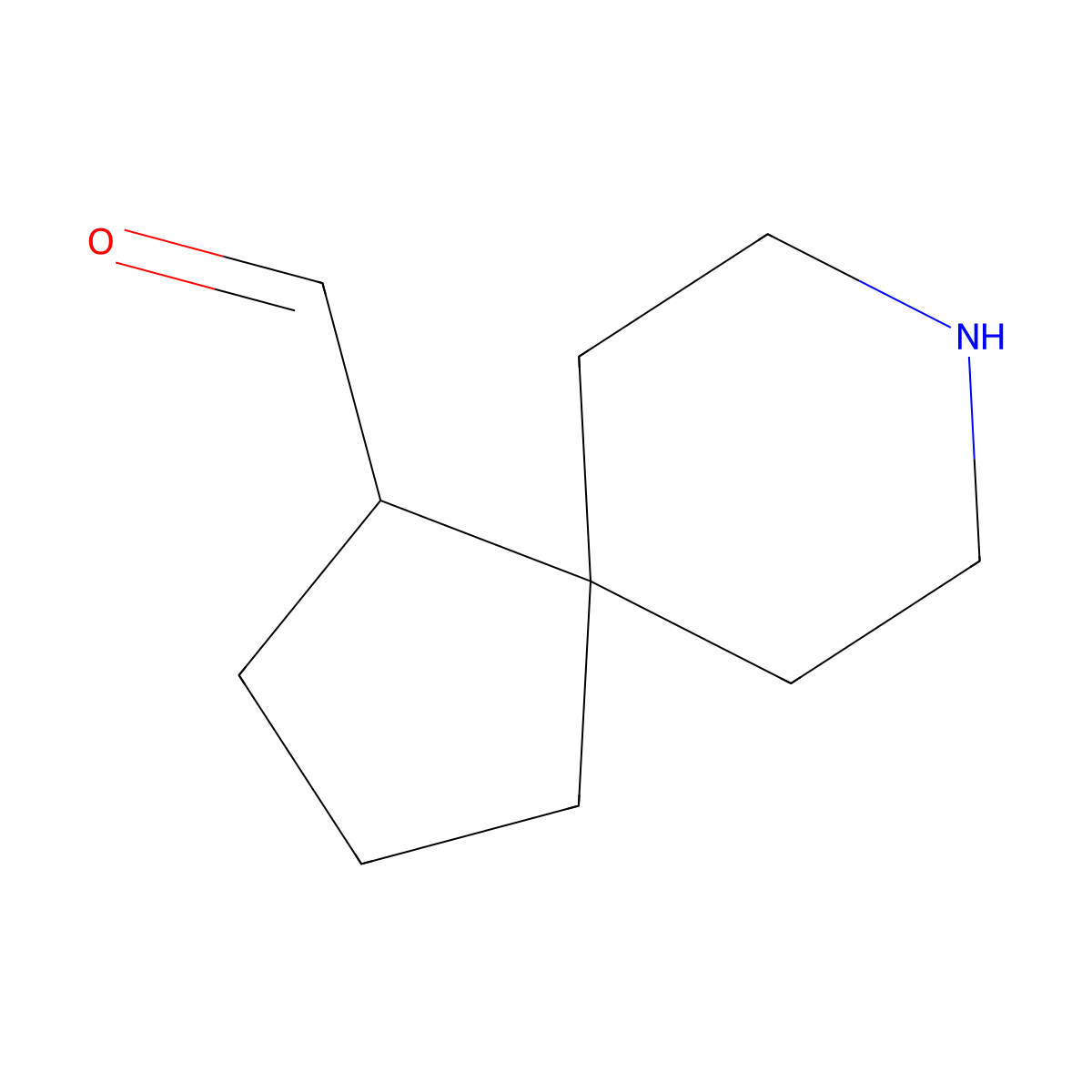 8-Azaspiro[4.5]decane-1-carbaldehyde molecular structure, CAS 2680844-84-0