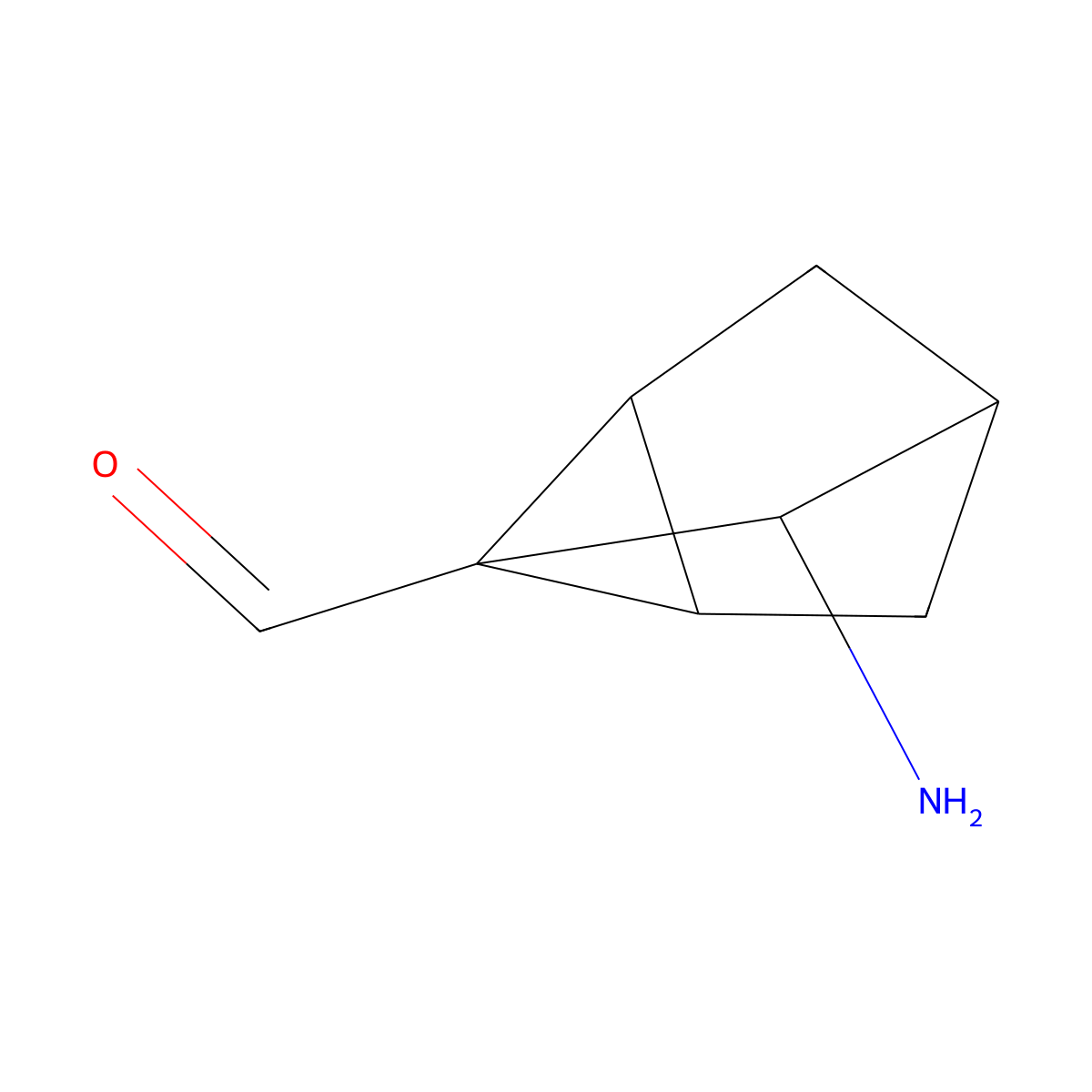 7-Aminotricyclo[2.2.1.0,2,6]heptane-1-carbaldehyde molecular structure, CAS 2680845-87-6