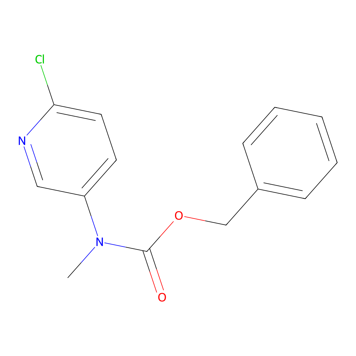 benzyl N-(6-chloropyridin-3-yl)-N-methylcarbamate molecular structure, CAS 2680846-24-4