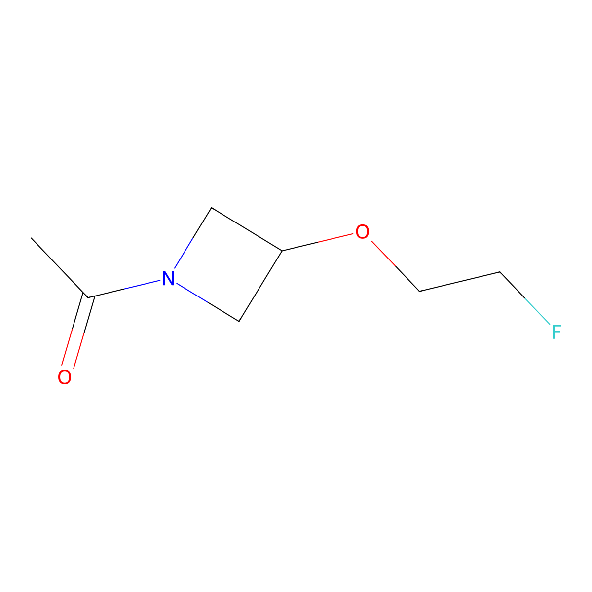 1-[3-(2-Fluoroethoxy)azetidin-1-yl]ethan-1-one molecular structure, CAS 2680846-57-3