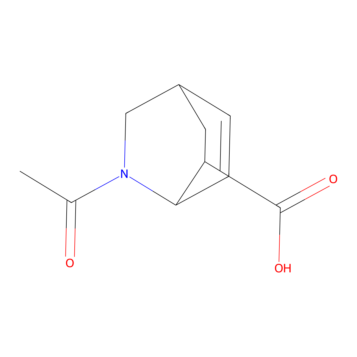 2-Acetyl-2-azabicyclo[2.2.2]oct-7-ene-6-carboxylic acid molecular structure, CAS 2680848-43-3