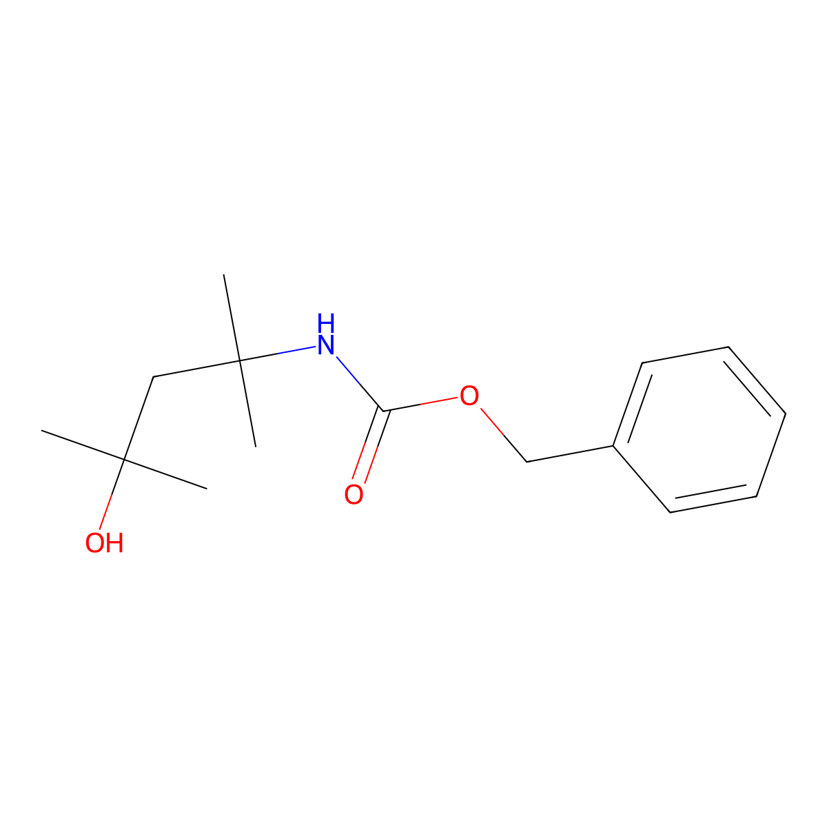 benzyl N-(4-hydroxy-2,4-dimethylpentan-2-yl)carbamate molecular structure, CAS 2680848-64-8