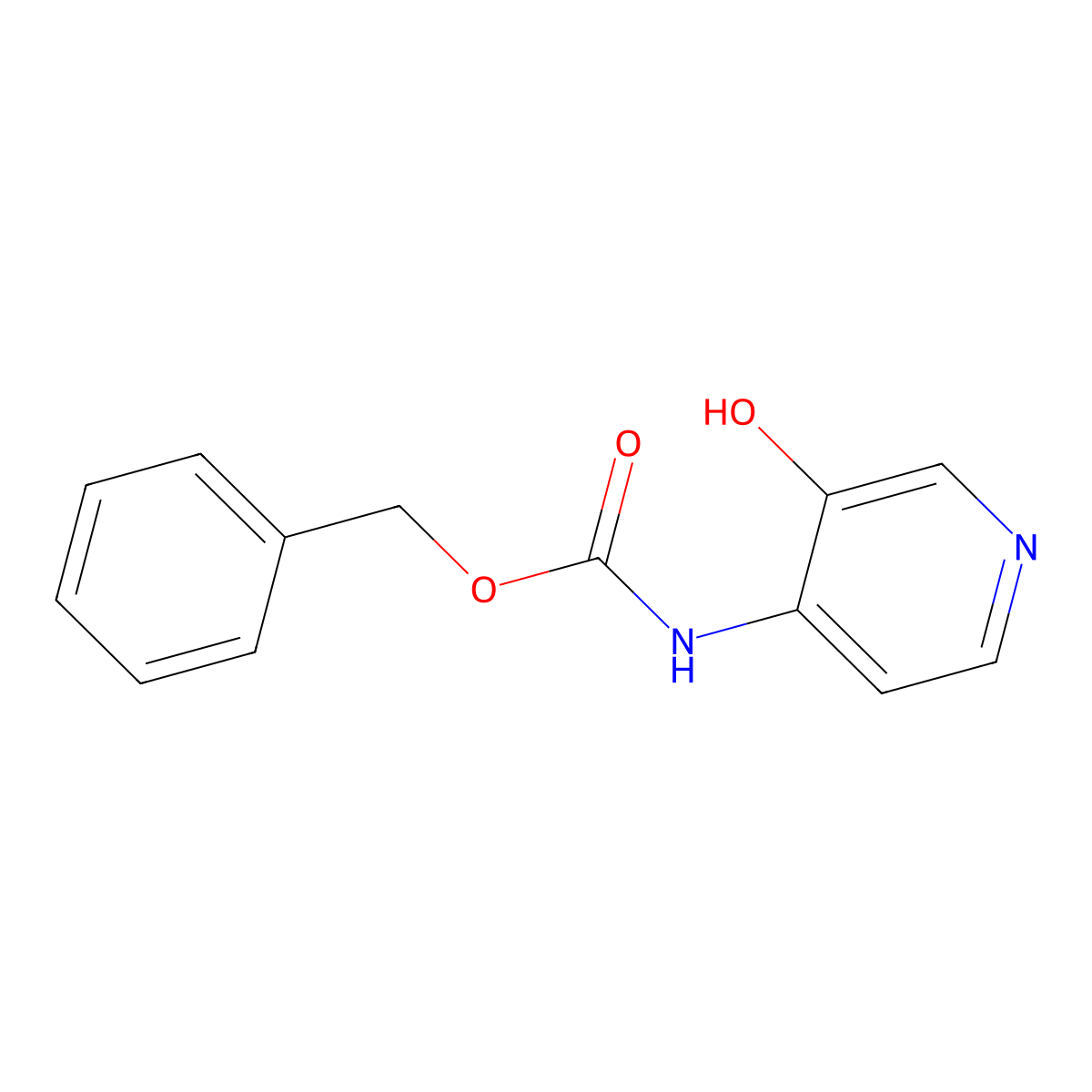 benzyl N-(3-hydroxypyridin-4-yl)carbamate molecular structure, CAS 2680848-73-9