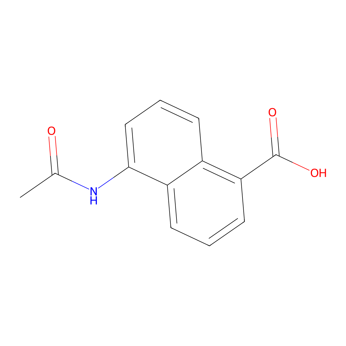 5-Acetamidonaphthalene-1-carboxylic acid molecular structure, CAS 2680848-88-6