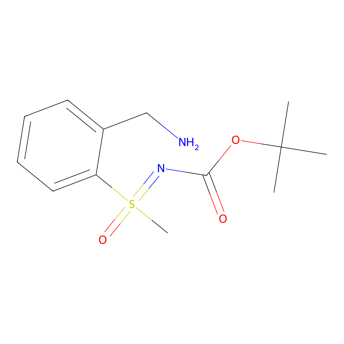 tert-butyl N-{[2-(aminomethyl)phenyl](methyl)oxo-lambda6-sulfanylidene}carbamate molecular structure, CAS 2680849-27-6