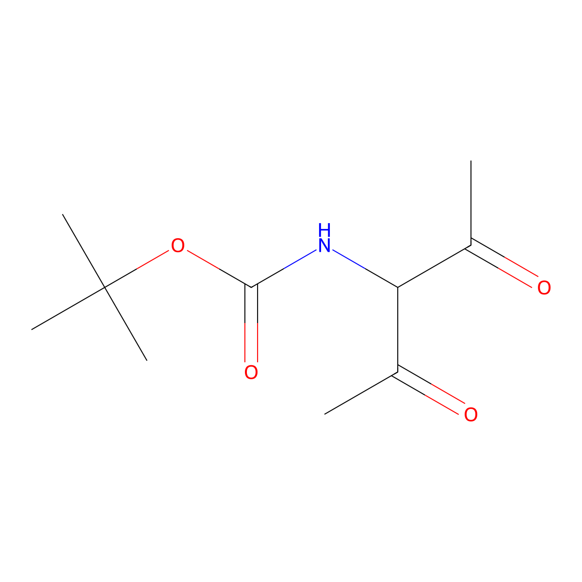 tert-butyl N-(2,4-dioxopentan-3-yl)carbamate molecular structure, CAS 2680850-02-4