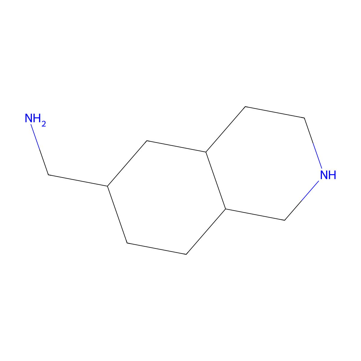 1-(Decahydroisoquinolin-6-yl)methanamine molecular structure, CAS 2680850-36-4