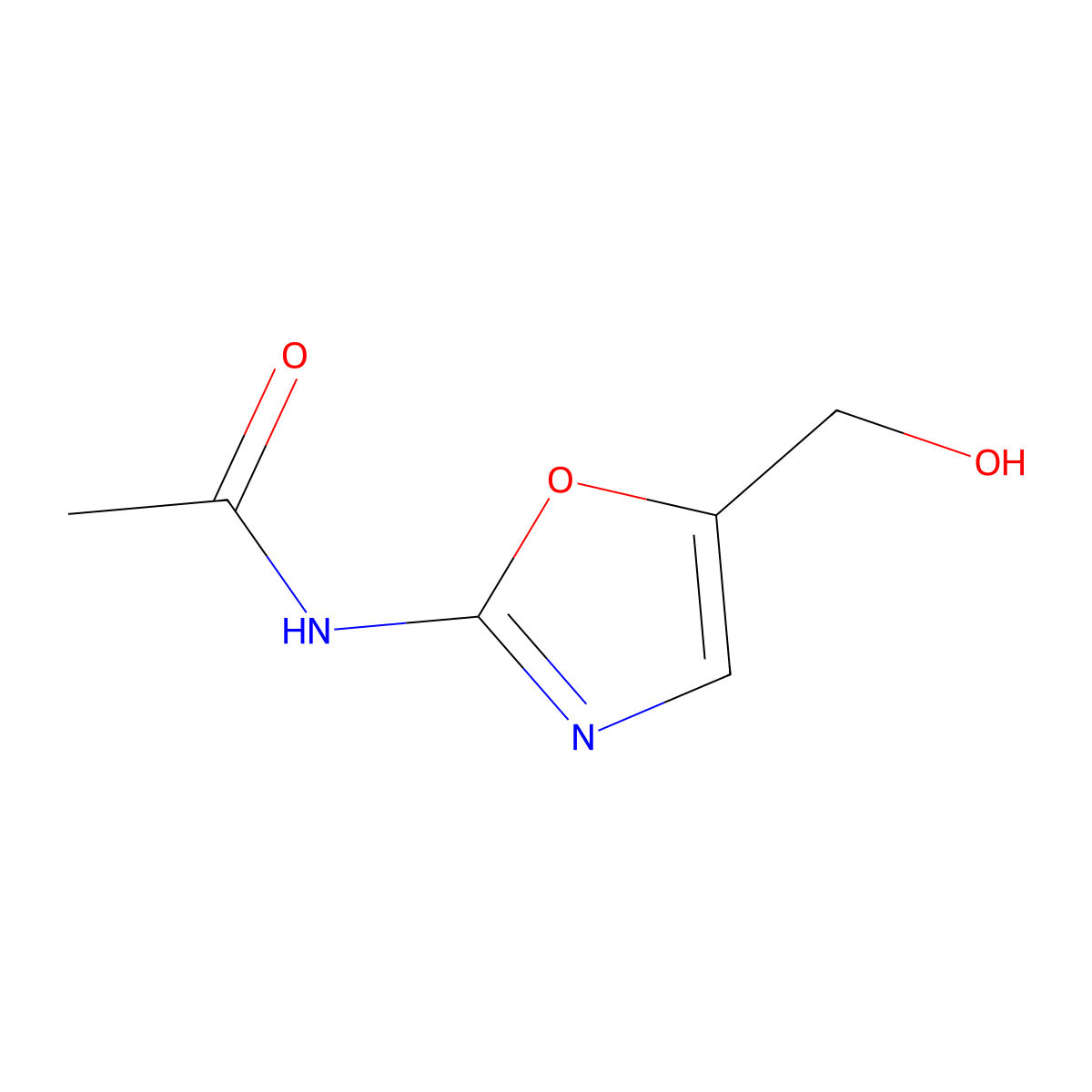 N-[5-(hydroxymethyl)-1,3-oxazol-2-yl]acetamide molecular structure, CAS 2680850-44-4