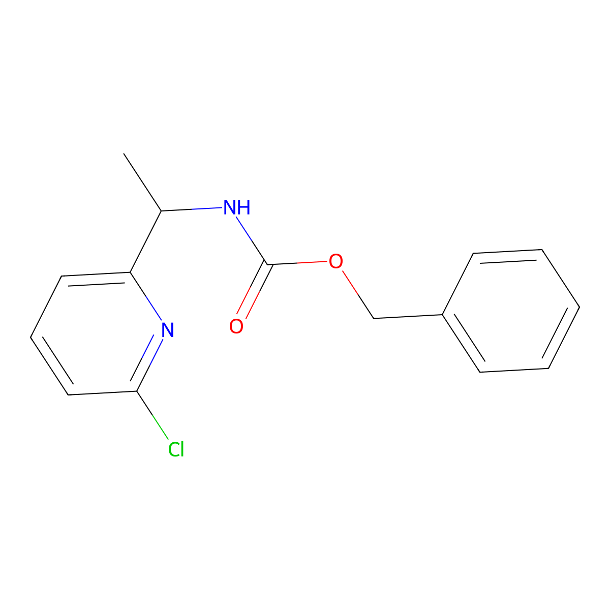 benzyl N-[1-(6-chloropyridin-2-yl)ethyl]carbamate molecular structure, CAS 2680851-15-2