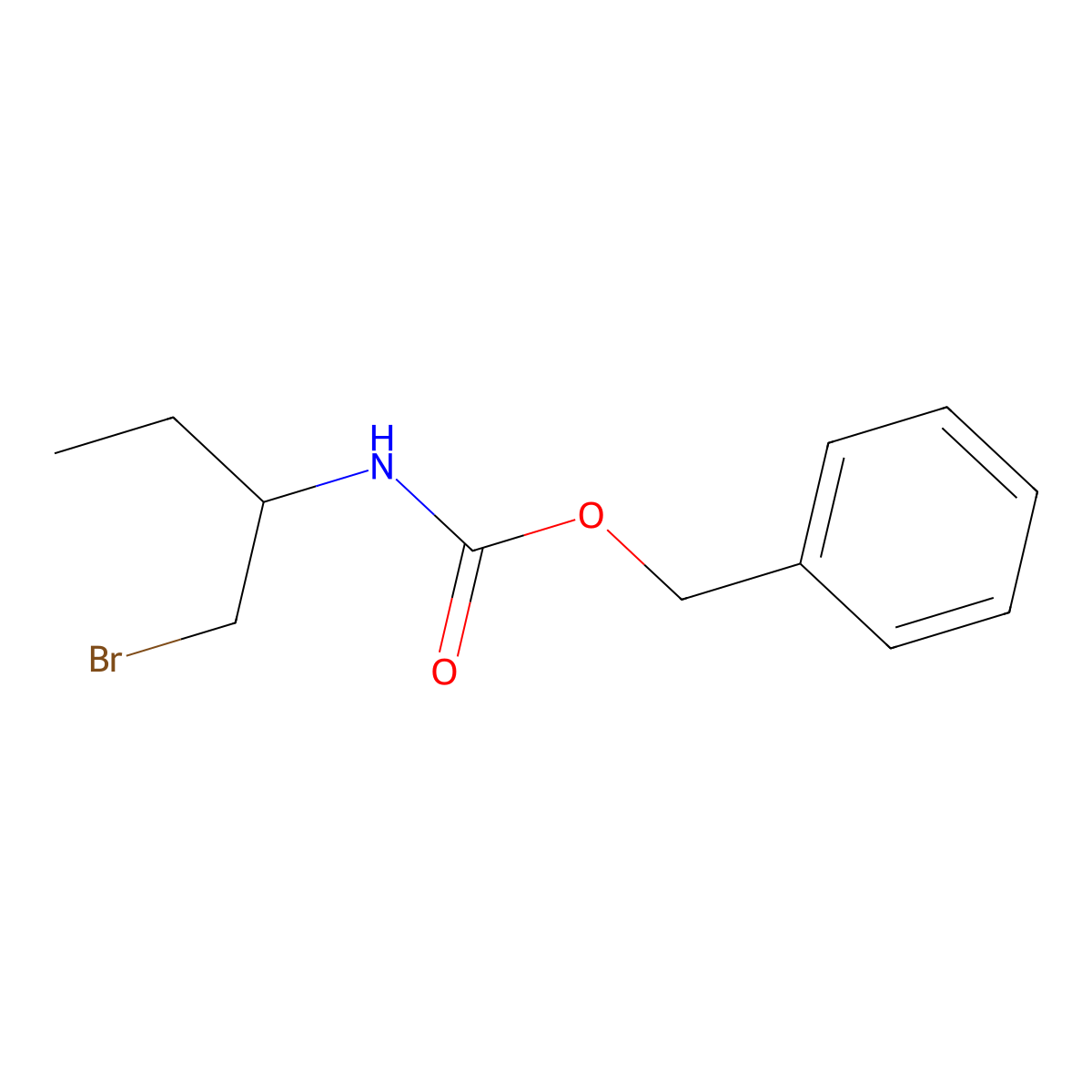 benzyl N-(1-bromobutan-2-yl)carbamate molecular structure, CAS 2680851-39-0